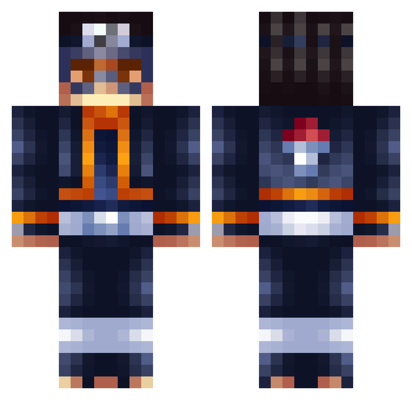 yellow_mushroom Minecraft skin, front and back view