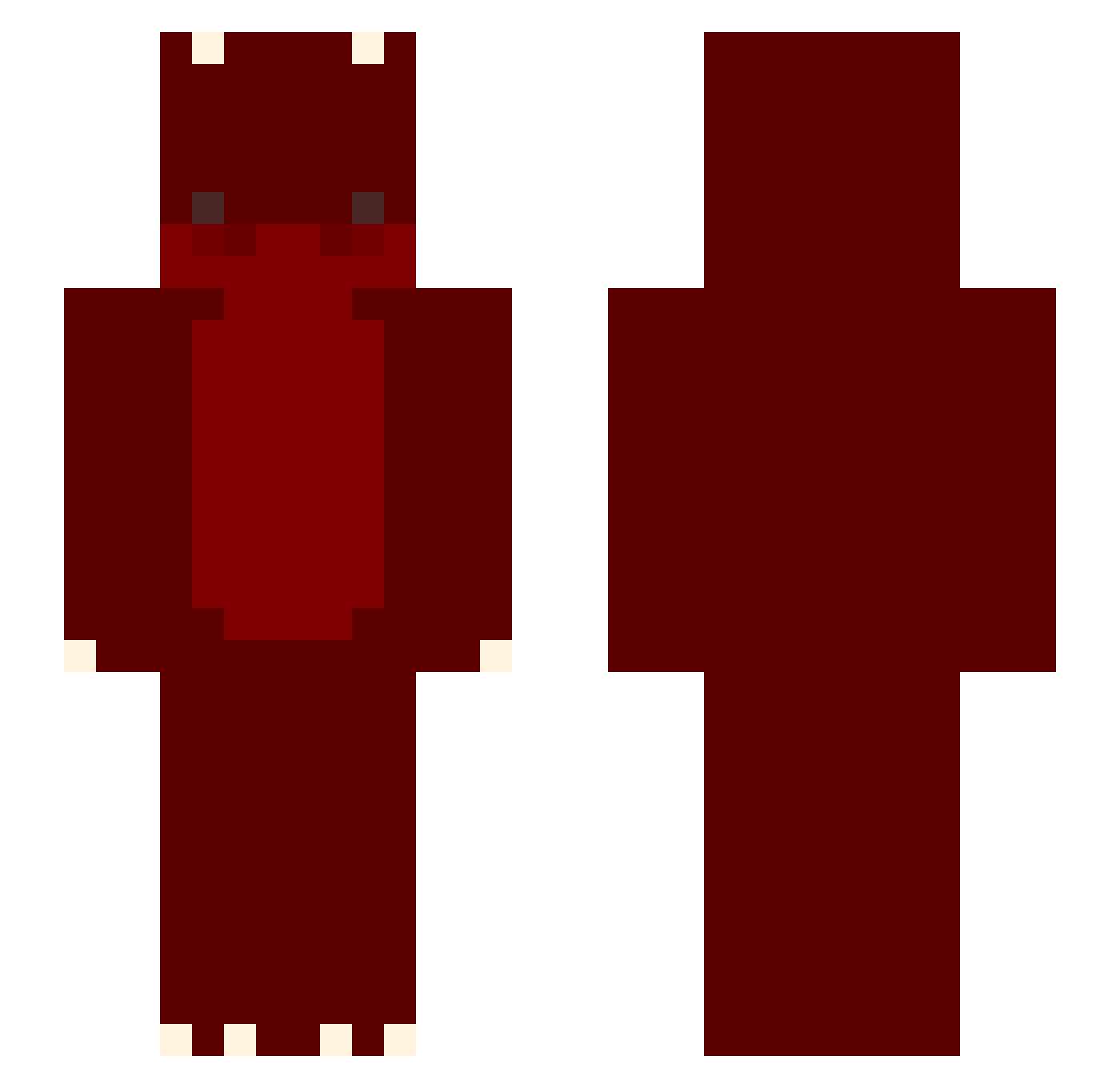 Walker1212 Minecraft skin, front and back view