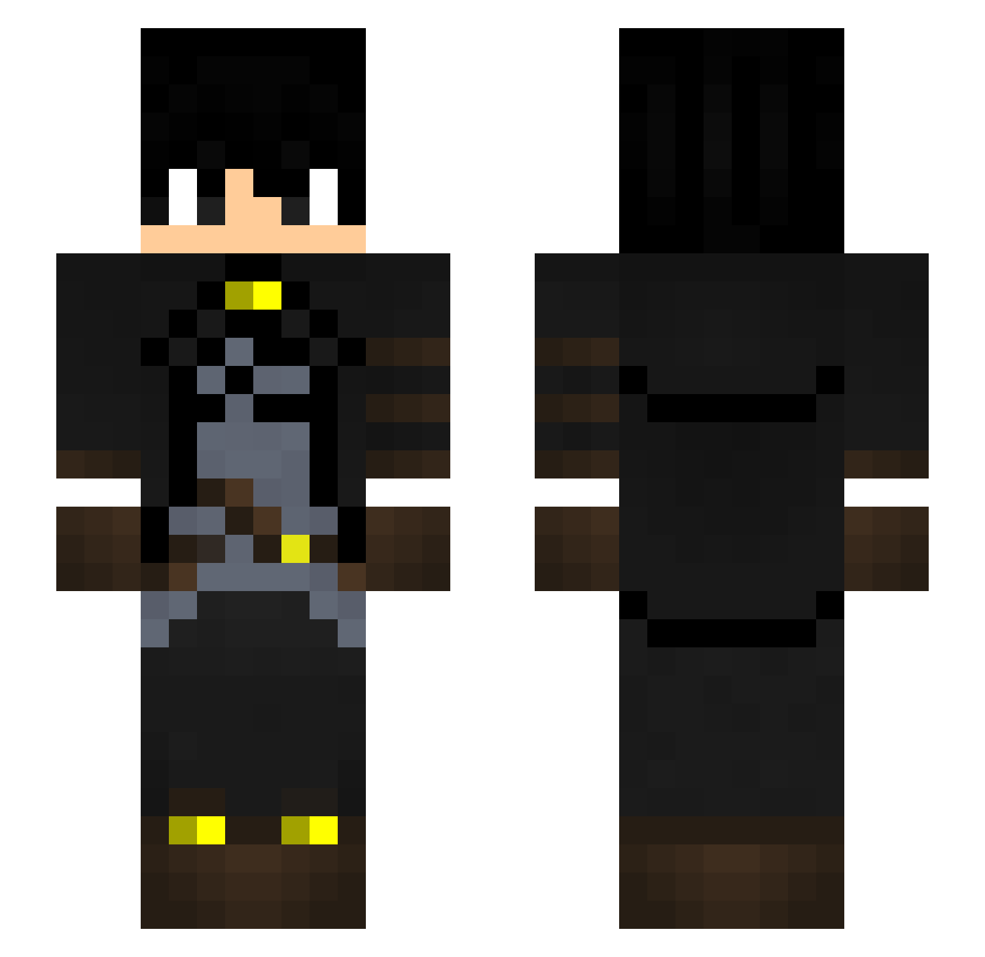 Raymond_CA Minecraft skin, front and back view