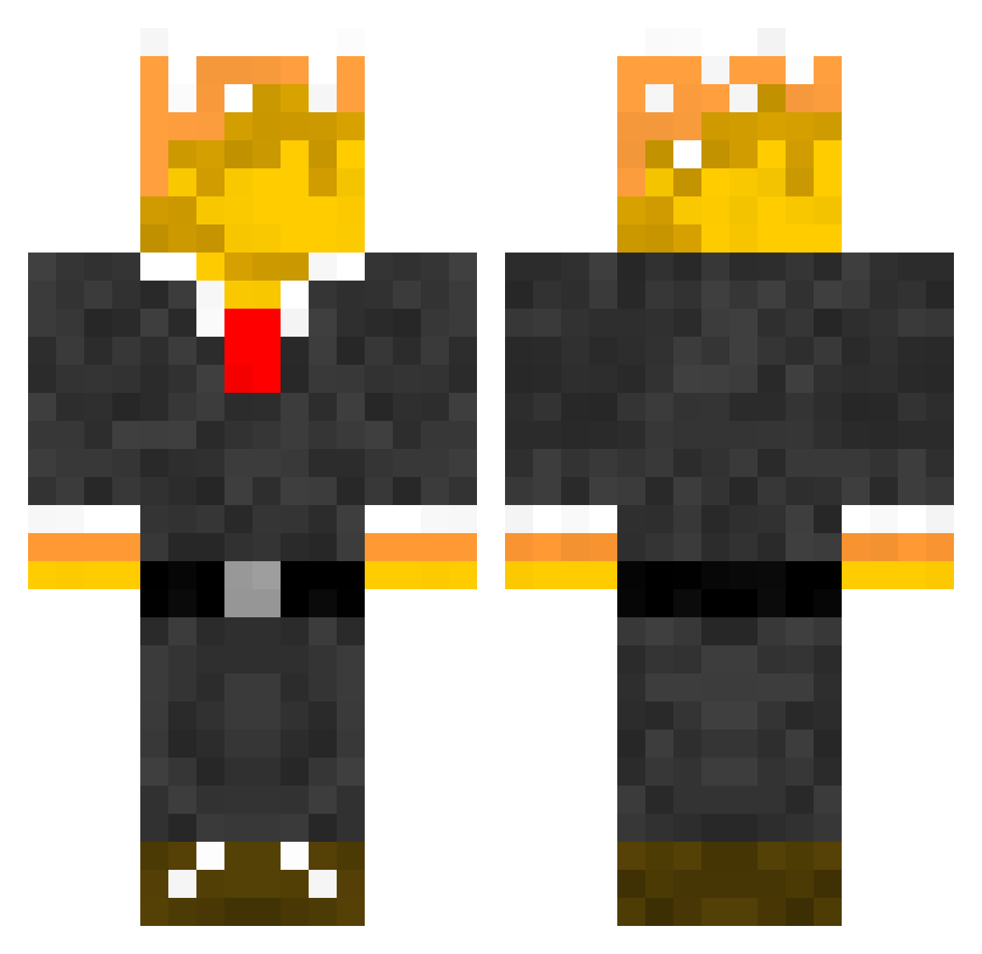 TheYandex_ Minecraft skin, front and back view