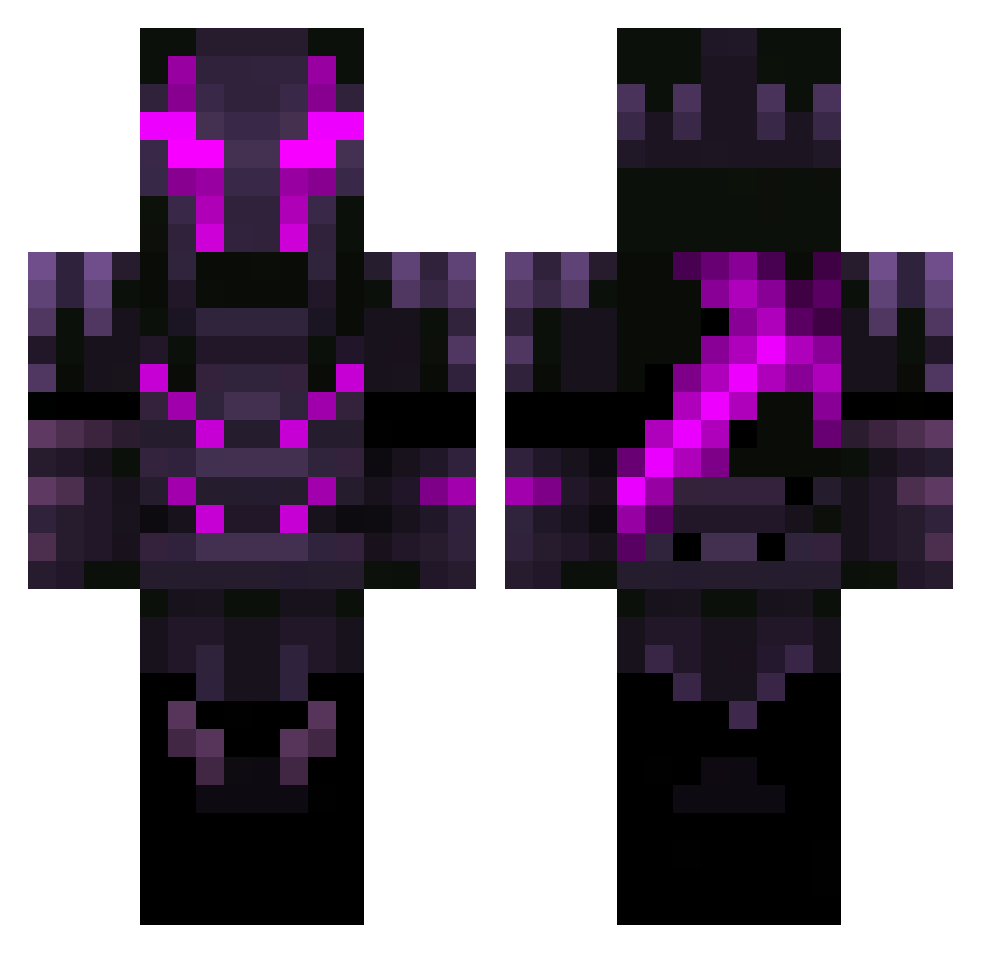 TheShadow4702 Minecraft skin, front and back view