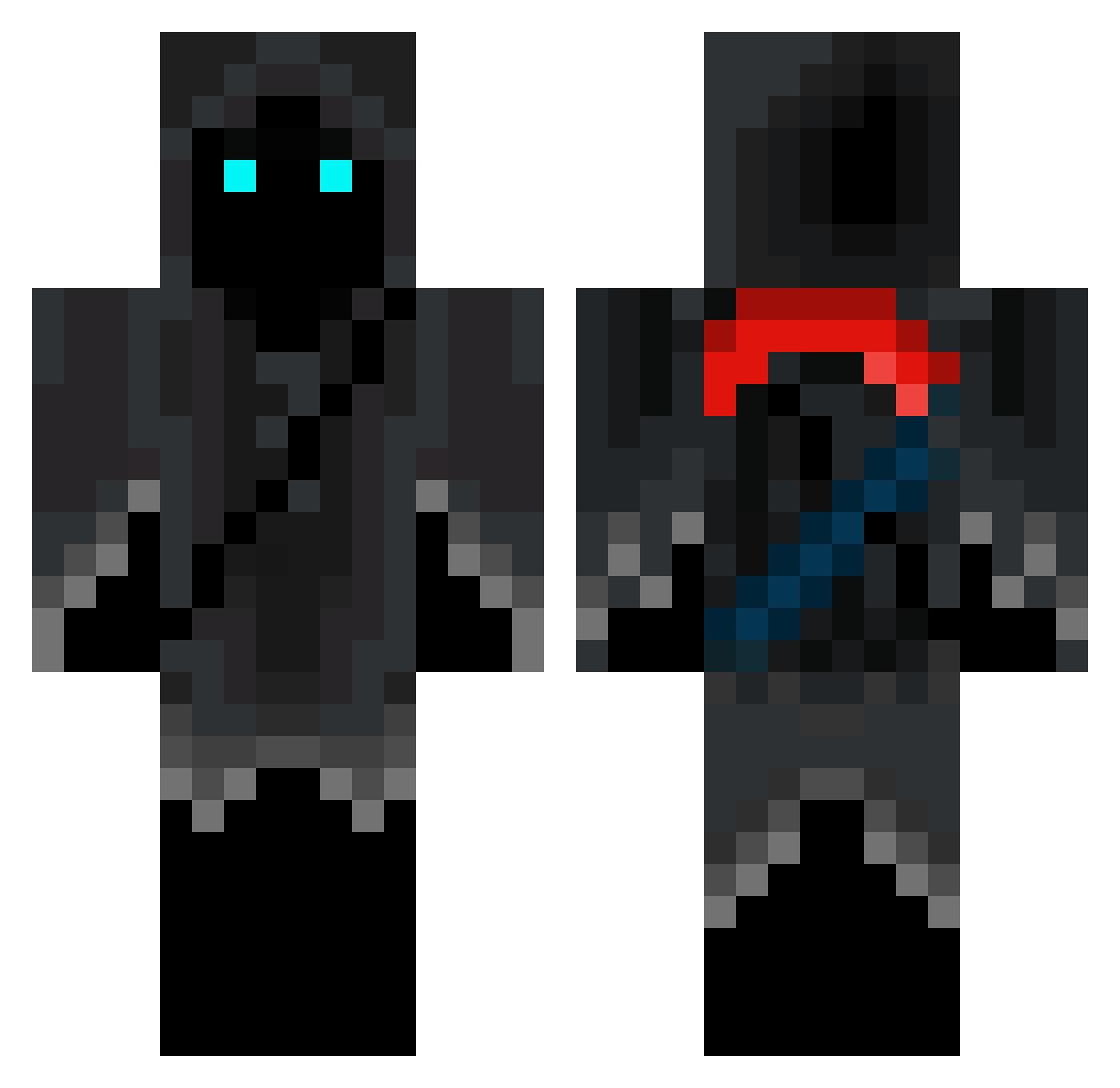 Thingy88 Minecraft skin, front and back view