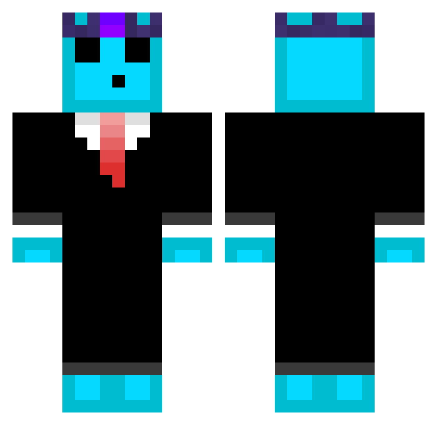 FIJI_LIFE Minecraft skin, front and back view