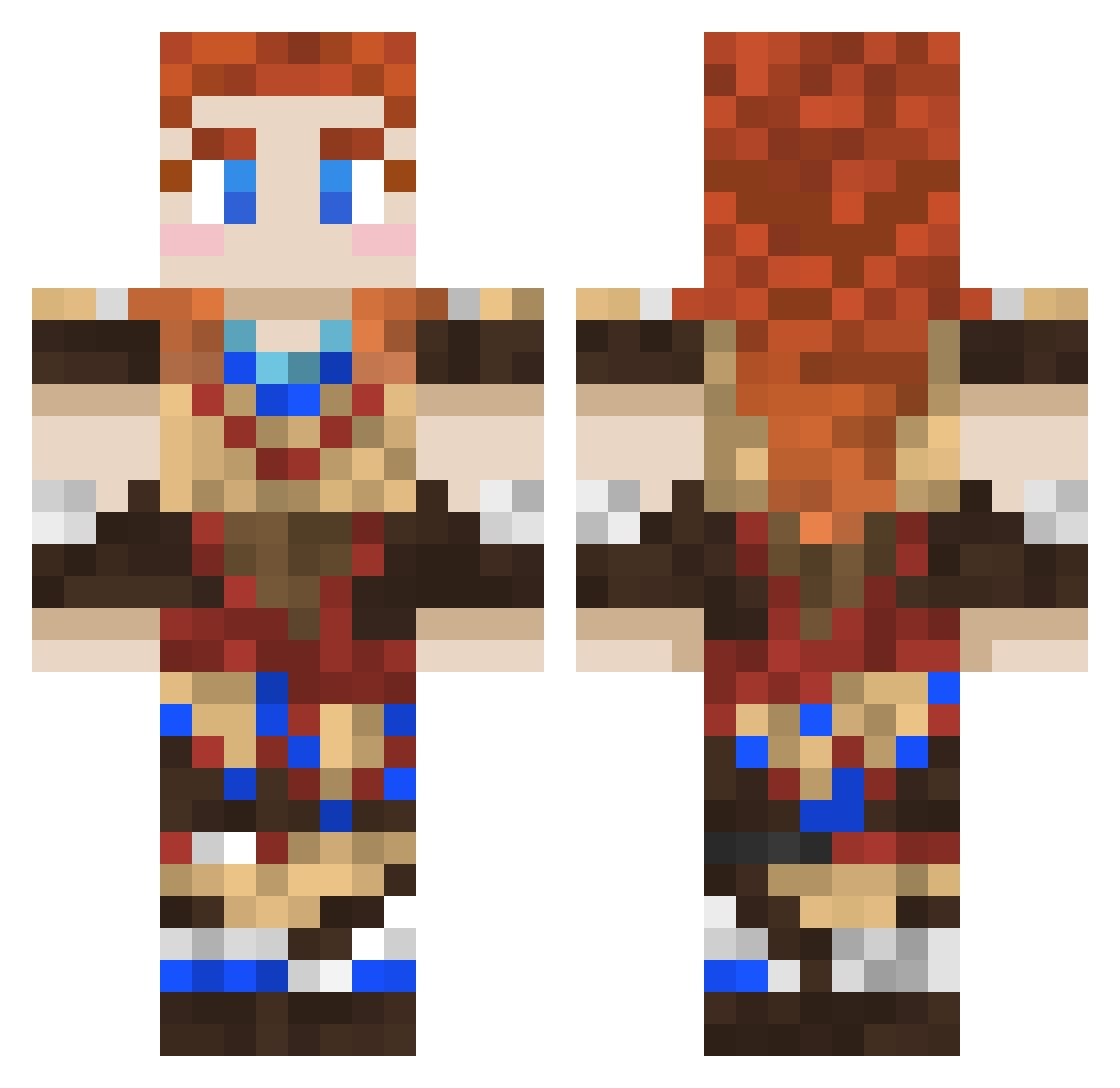ockenyberg Minecraft skin, front and back view