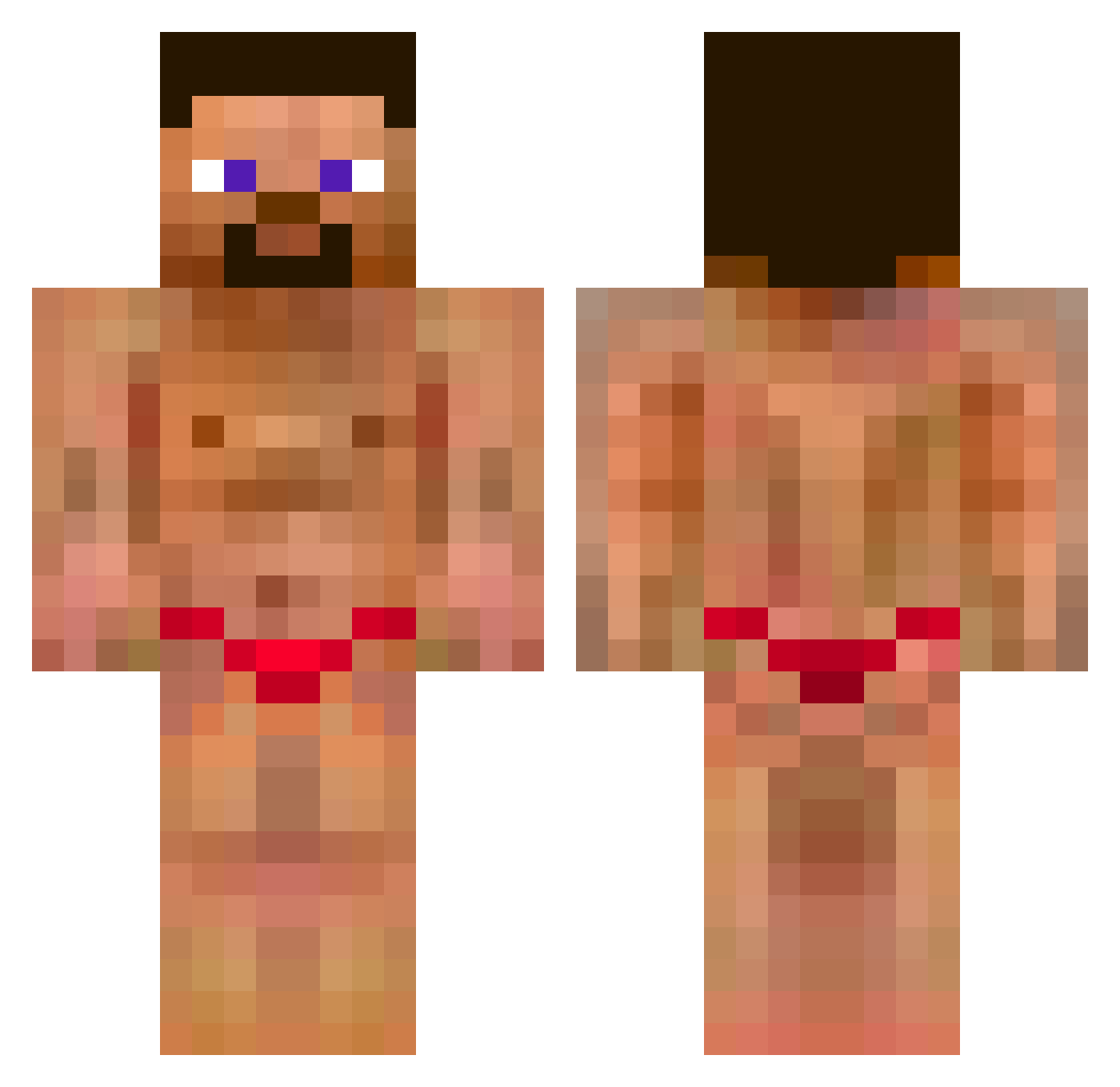 rodri44 Minecraft skin, front and back view
