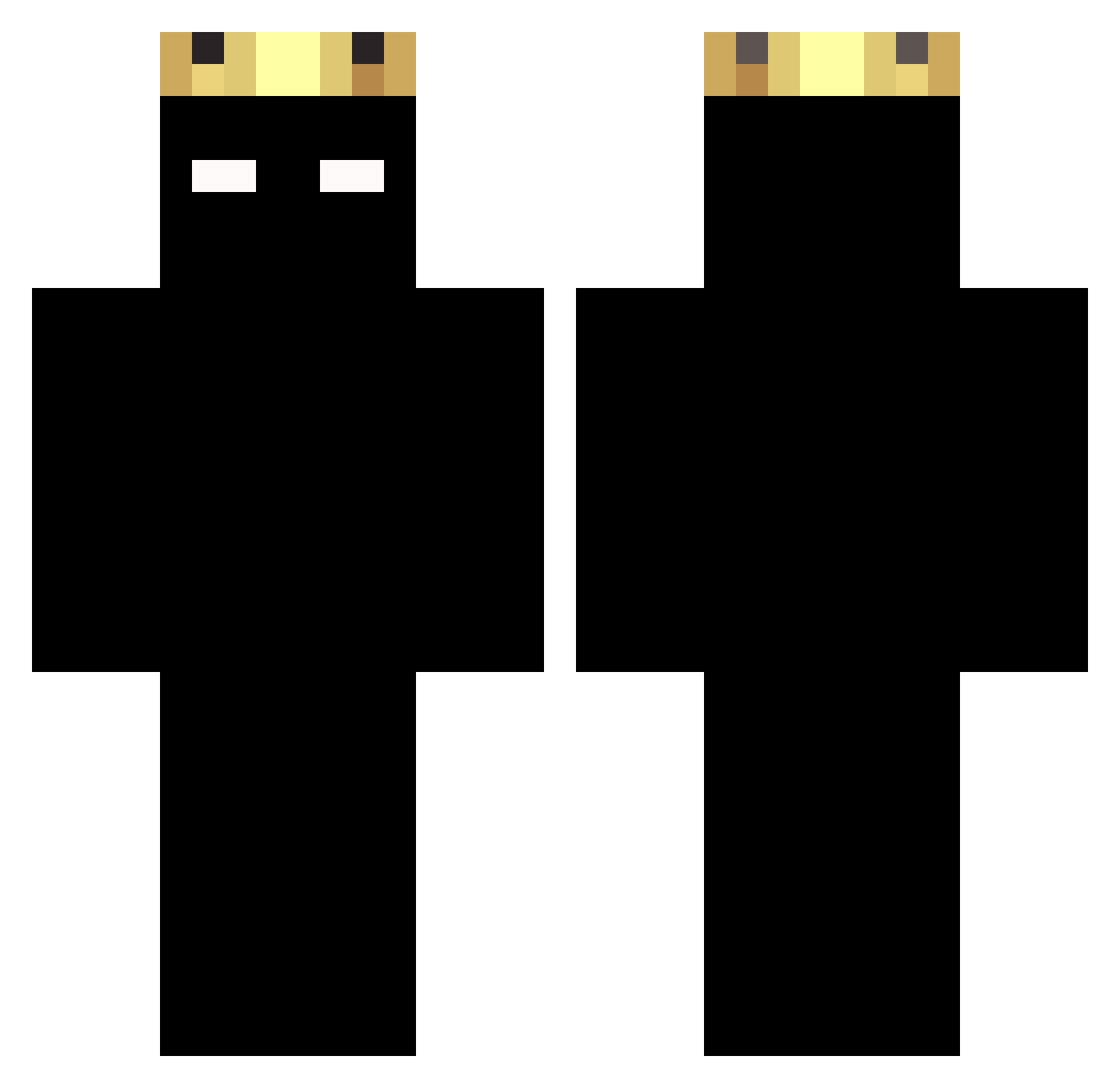 ulzinn7 Minecraft skin, front and back view