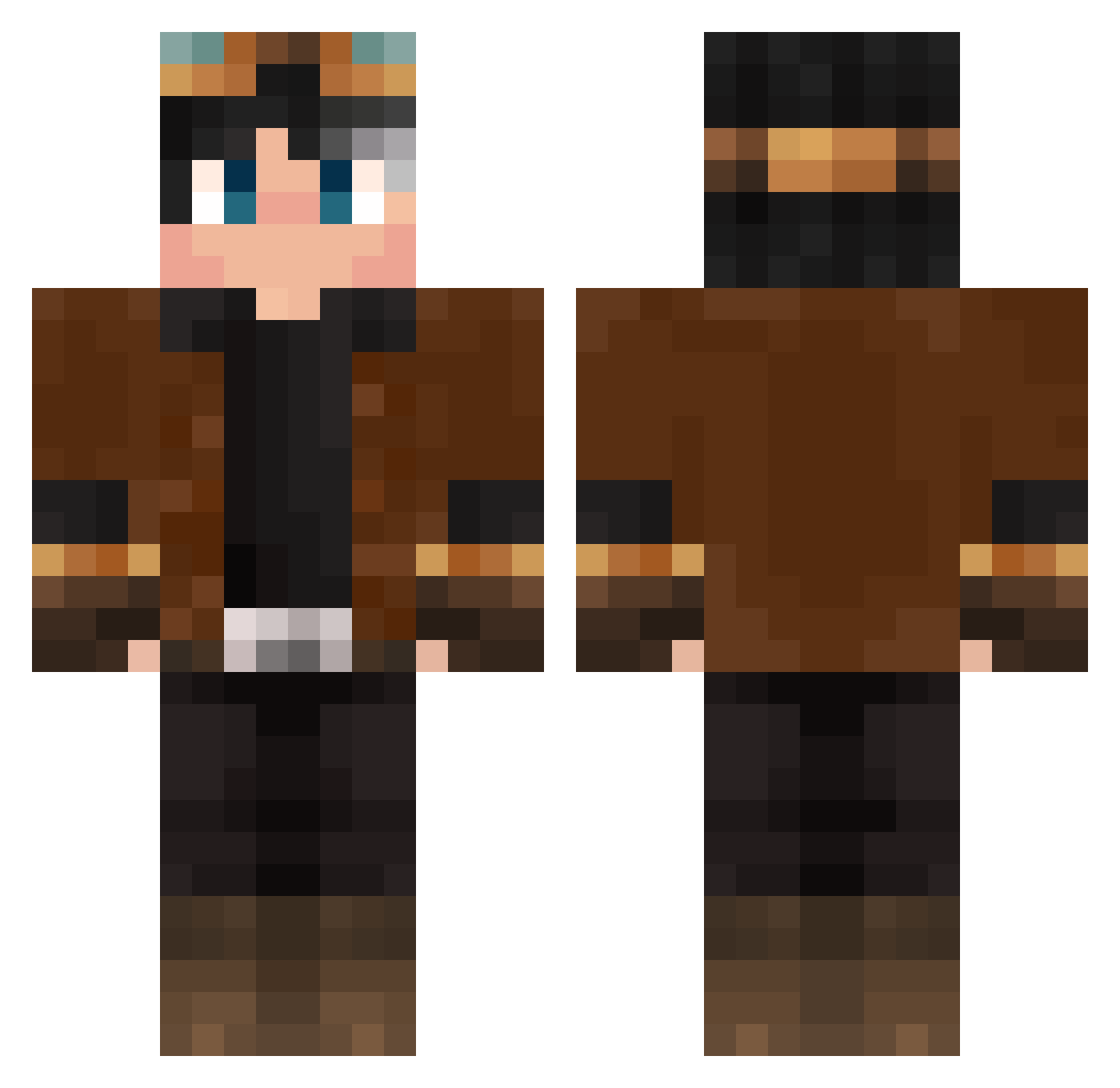 D_Joo0 Minecraft skin, front and back view