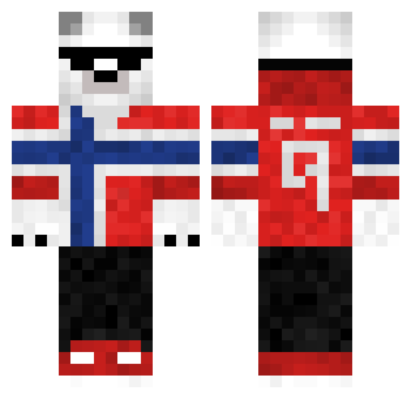 Libond Minecraft skin, front and back view