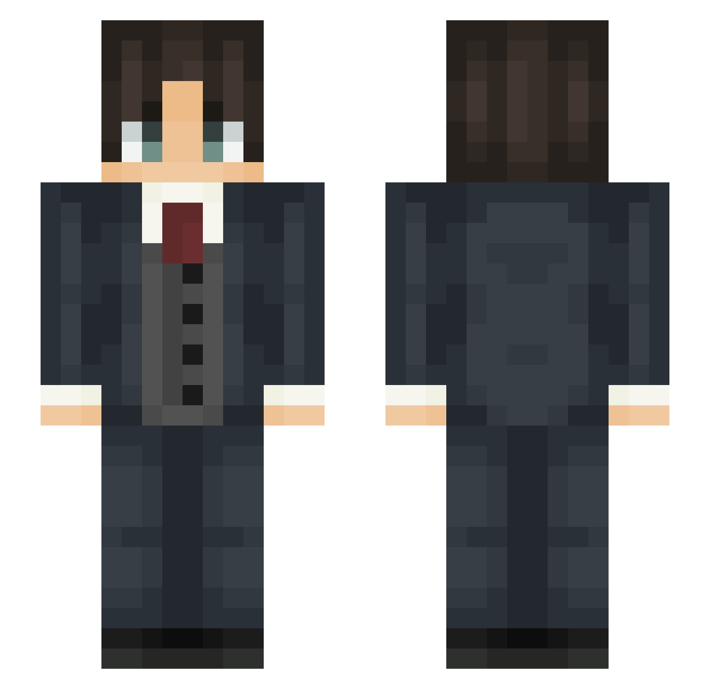 waupa_xdv Minecraft skin, front and back view
