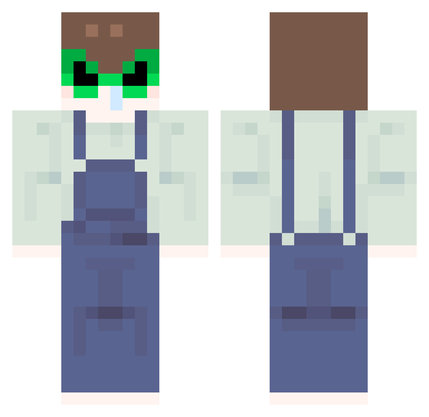 _Ssob Minecraft skin, front and back view