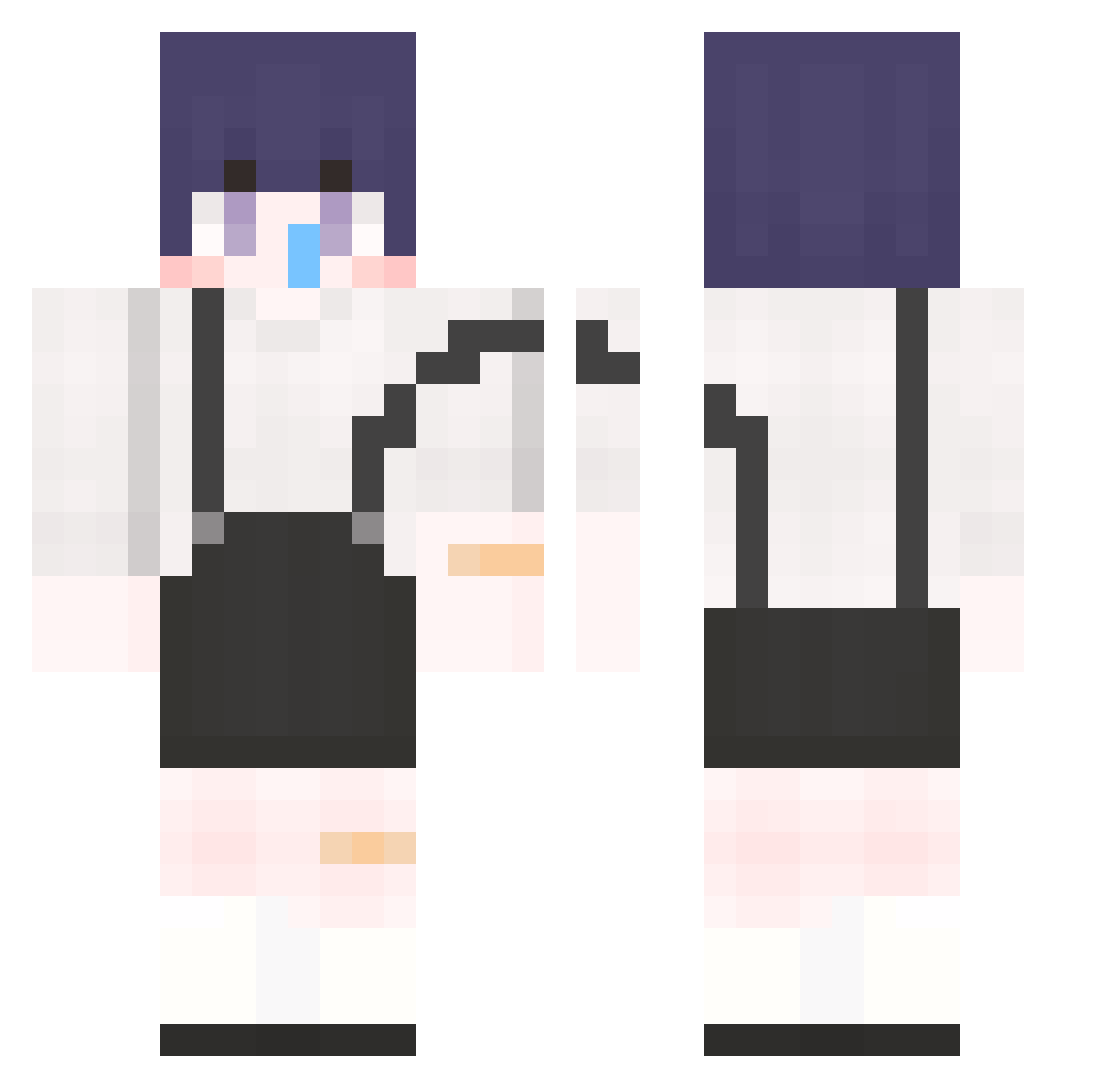 PU_GAZI Minecraft skin, front and back view