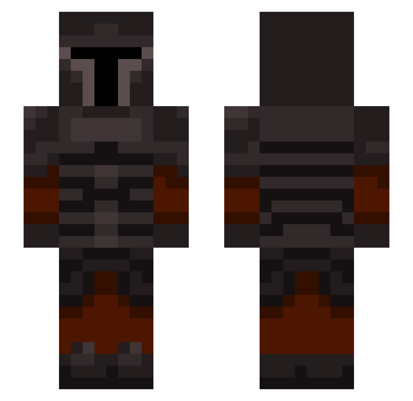 SigurdValdemar Minecraft skin, front and back view