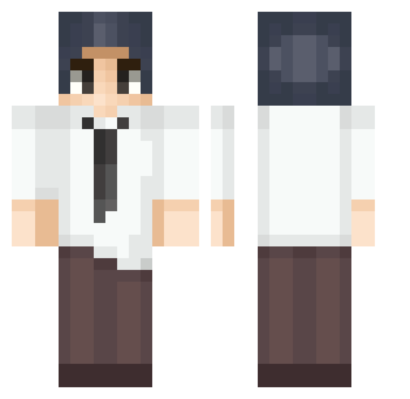 IMjustaBOy13 Minecraft skin, front and back view