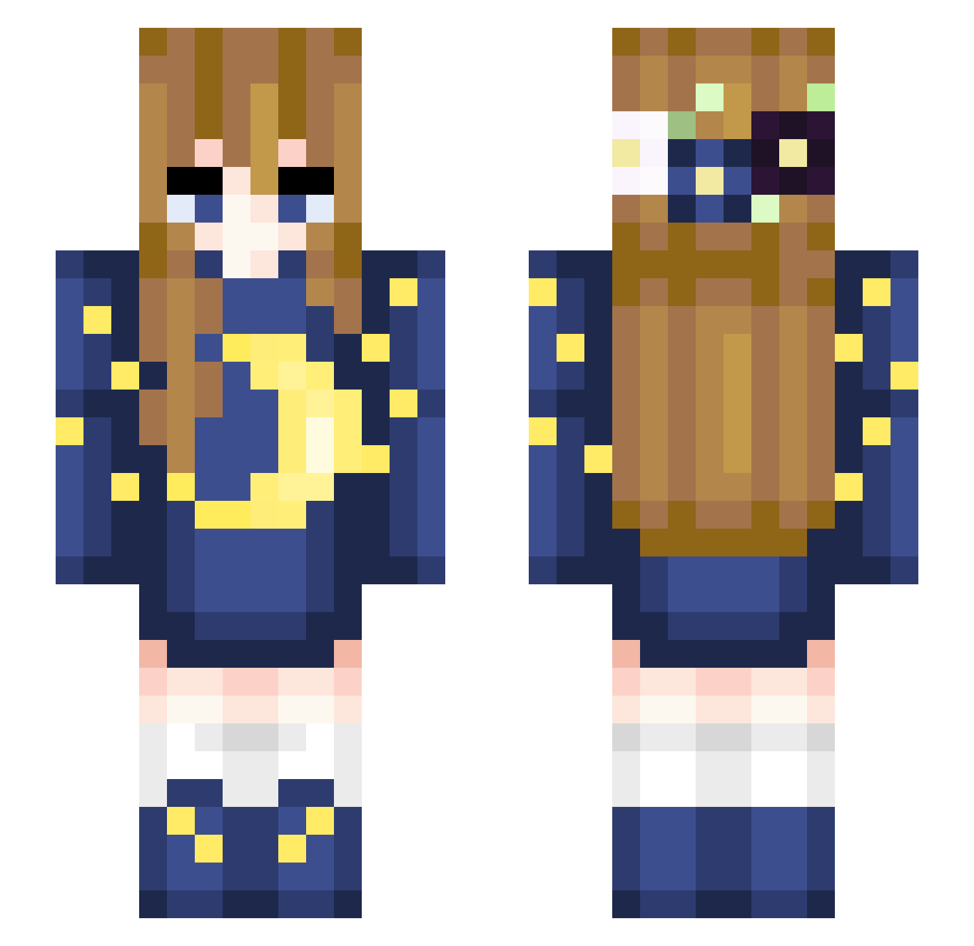jodiii_ Minecraft skin, front and back view