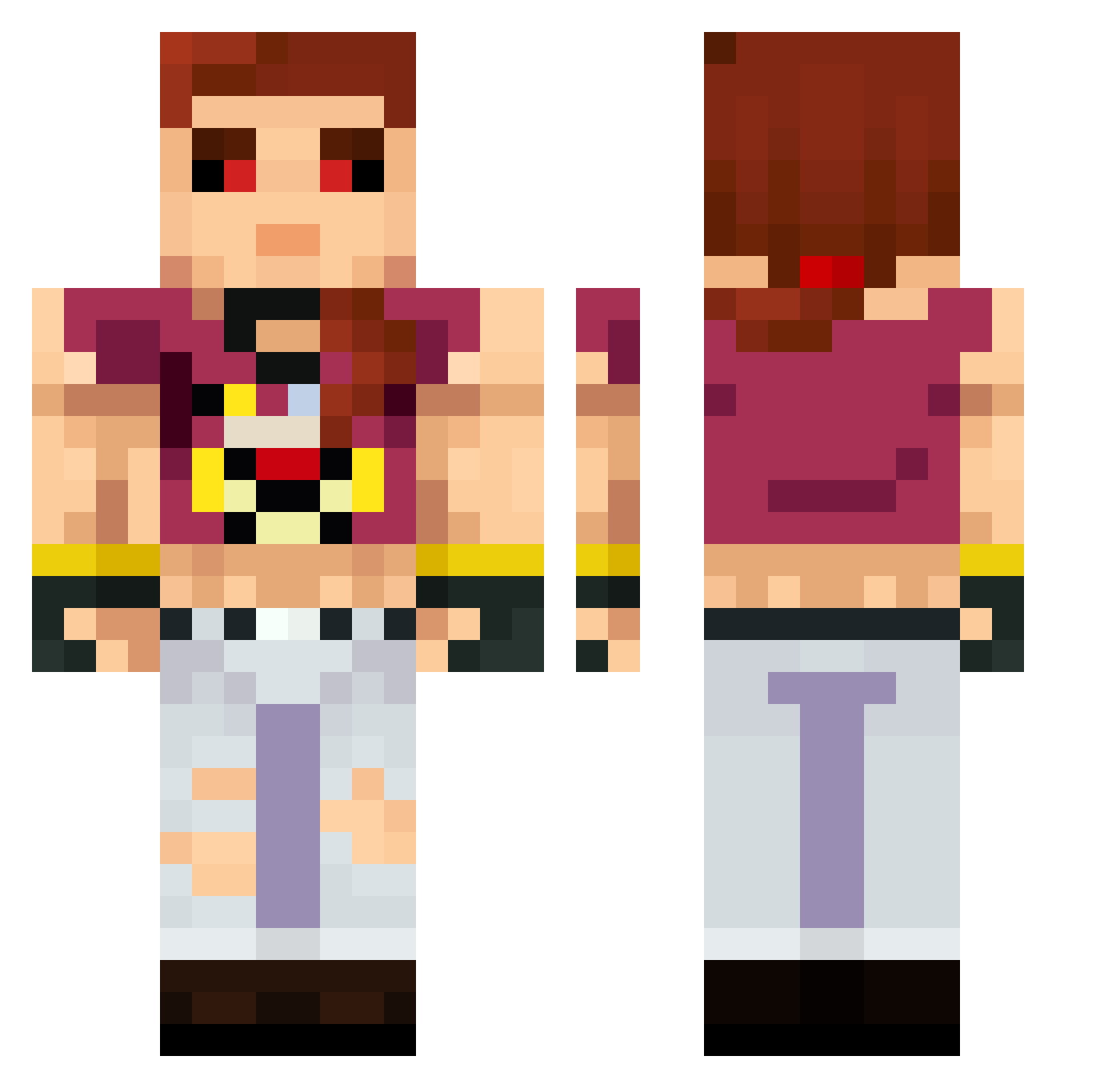 KF_Szymon Minecraft skin, front and back view