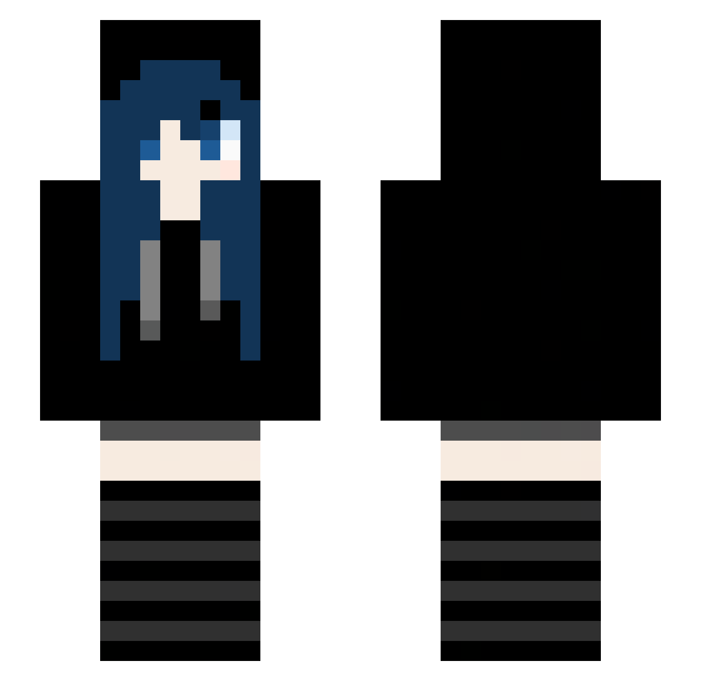 SnuggyXIII Minecraft skin, front and back view