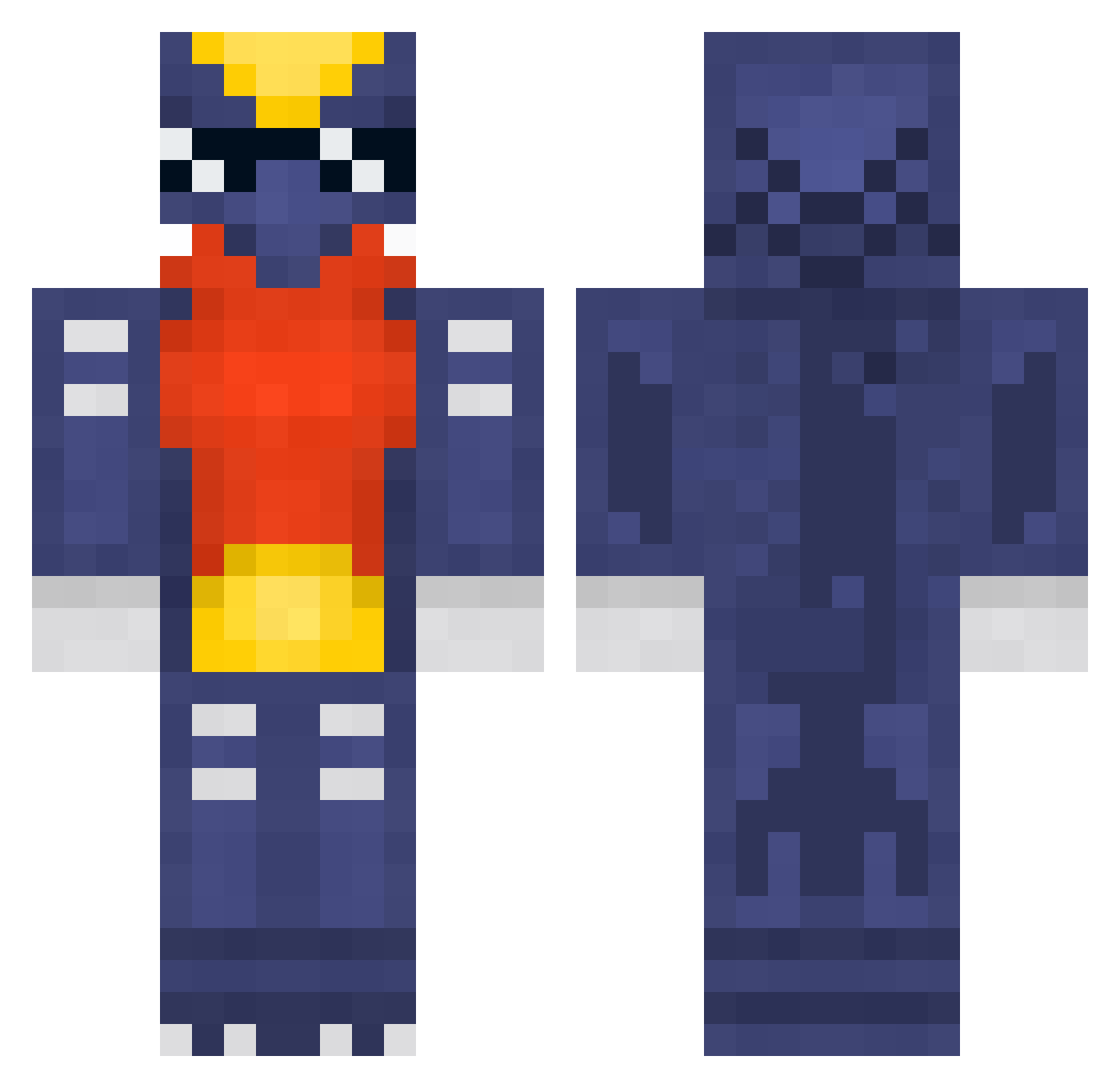 cuddle_ninja Minecraft skin, front and back view