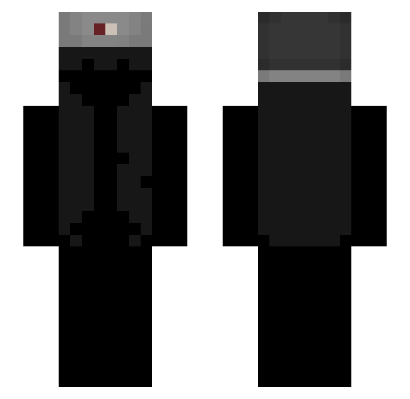 Lucid_Eclipsed Minecraft skin, front and back view