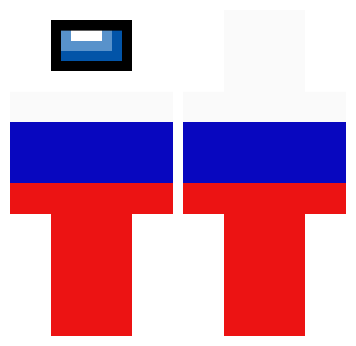 sunuy192 Minecraft skin, front and back view
