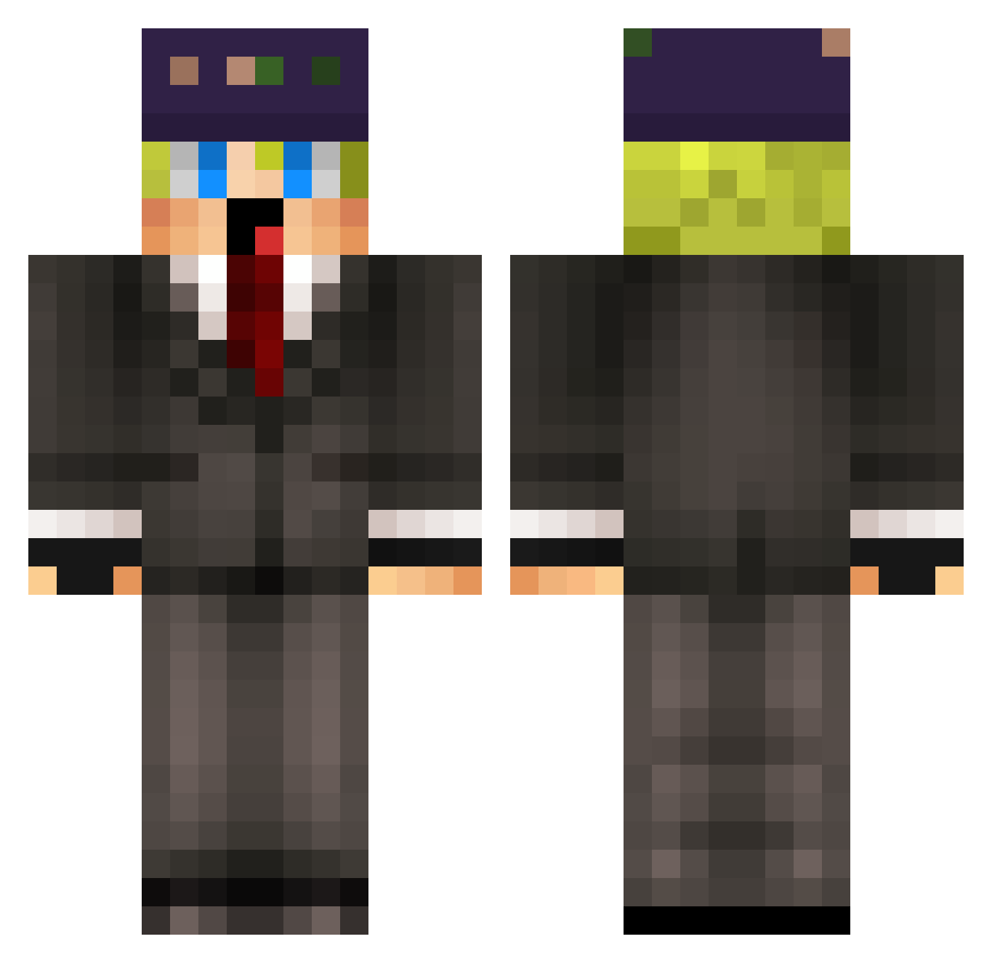 GetRekt2104 Minecraft skin, front and back view