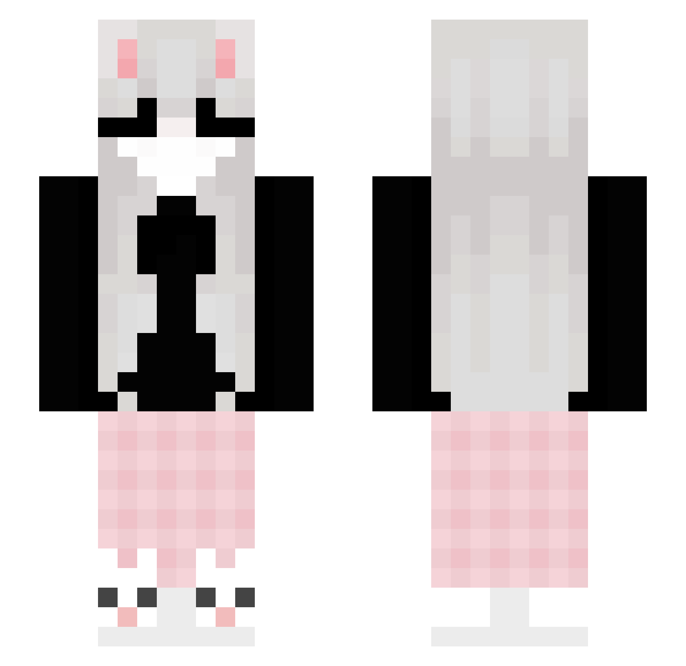 cheyumo Minecraft skin, front and back view