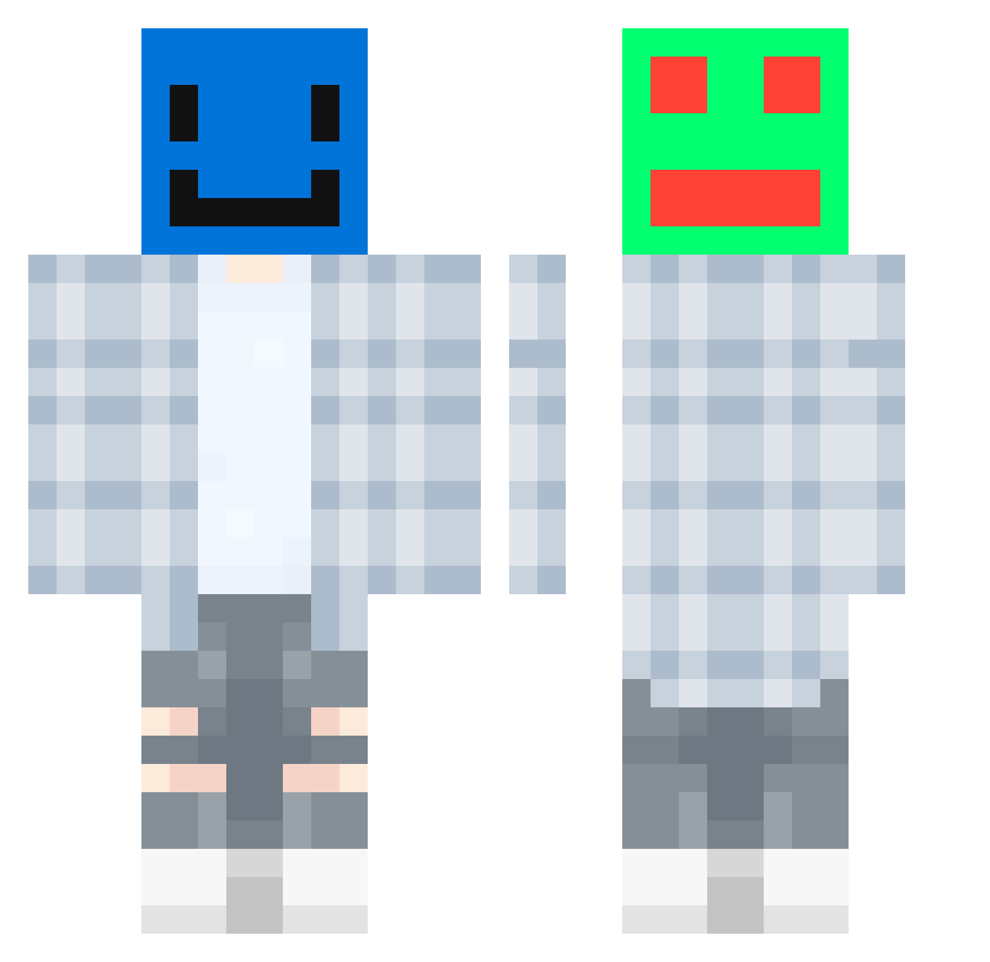 Waikele Minecraft skin, front and back view