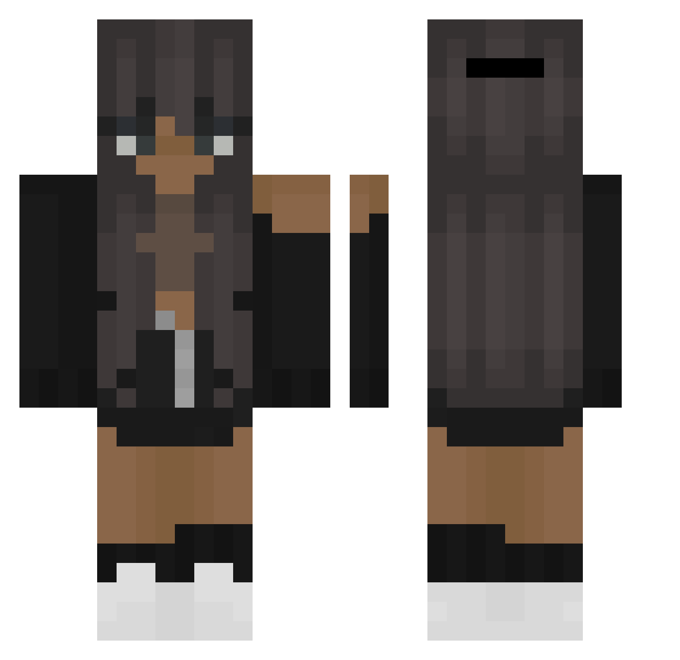 Osowo123 Minecraft skin, front and back view