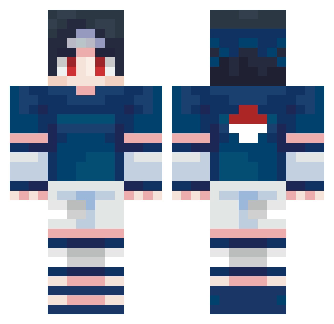 TripLowkeyBetter Minecraft skin, front and back view