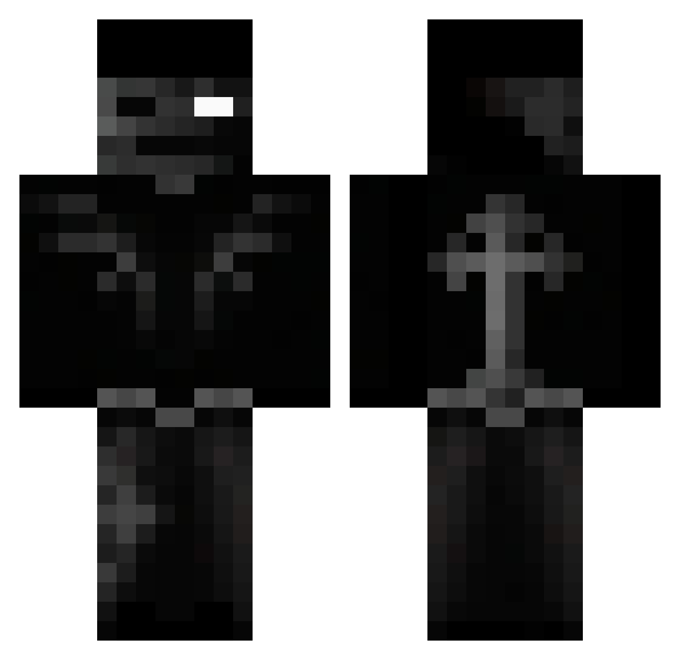 DeZo47 Minecraft skin, front and back view