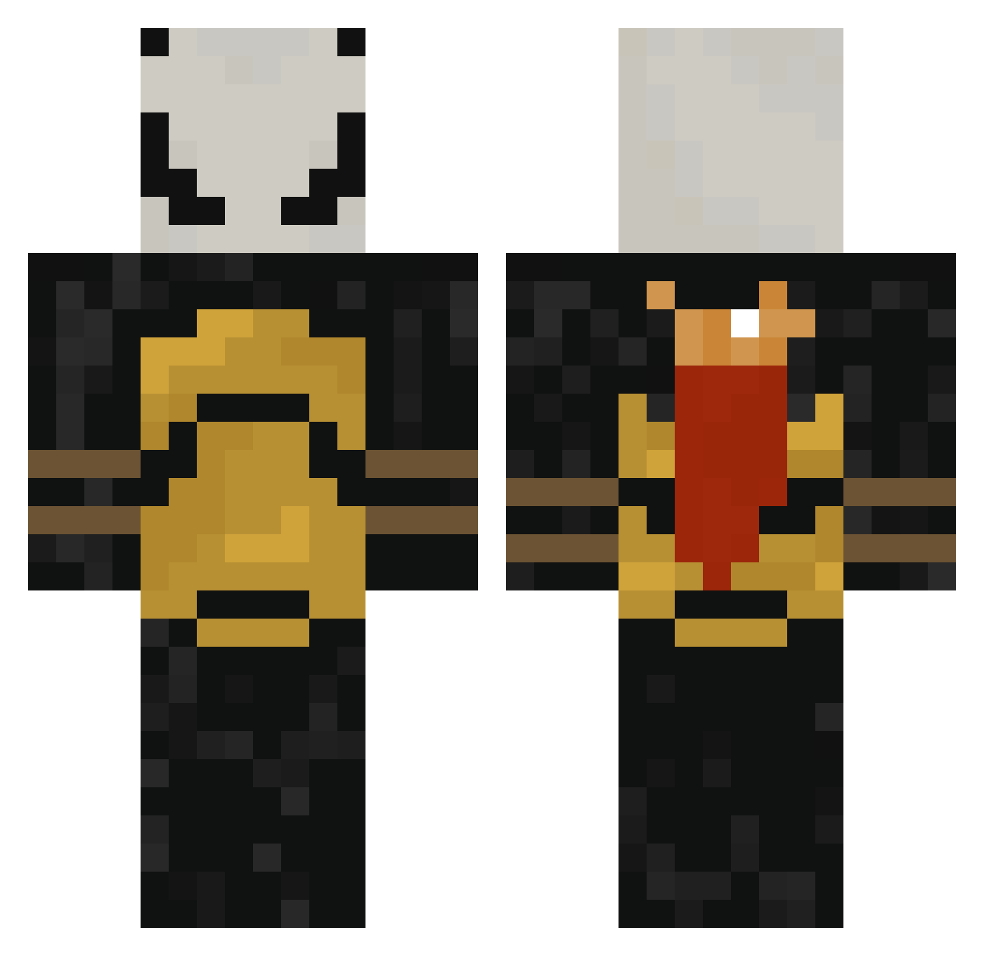 WETMOCHl Minecraft skin, front and back view