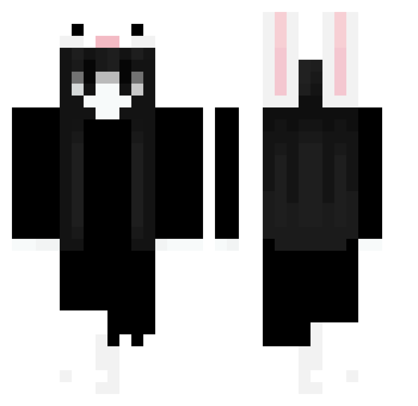 sn1kers_ Minecraft skin, front and back view