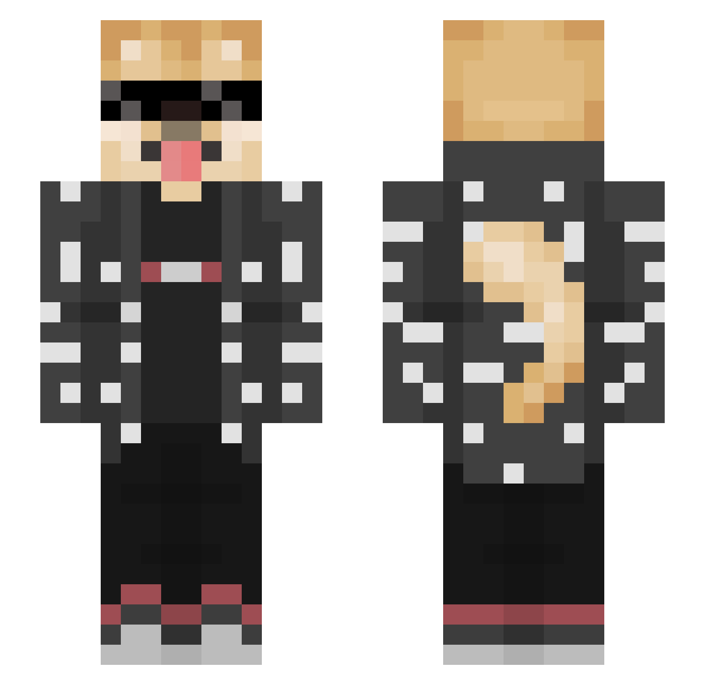 Kontrolled_ Minecraft skin, front and back view
