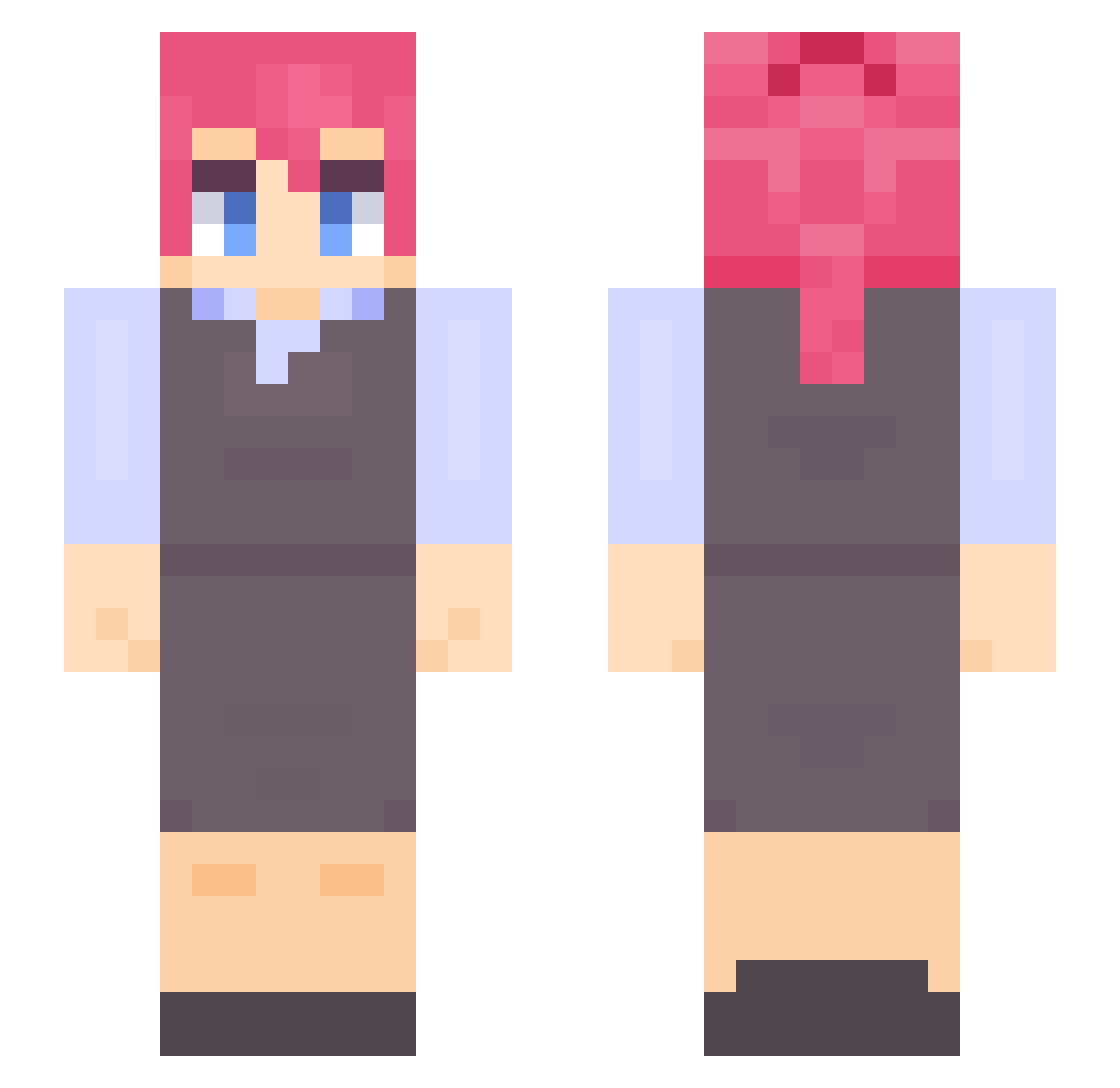 Sirius_L1 Minecraft skin, front and back view