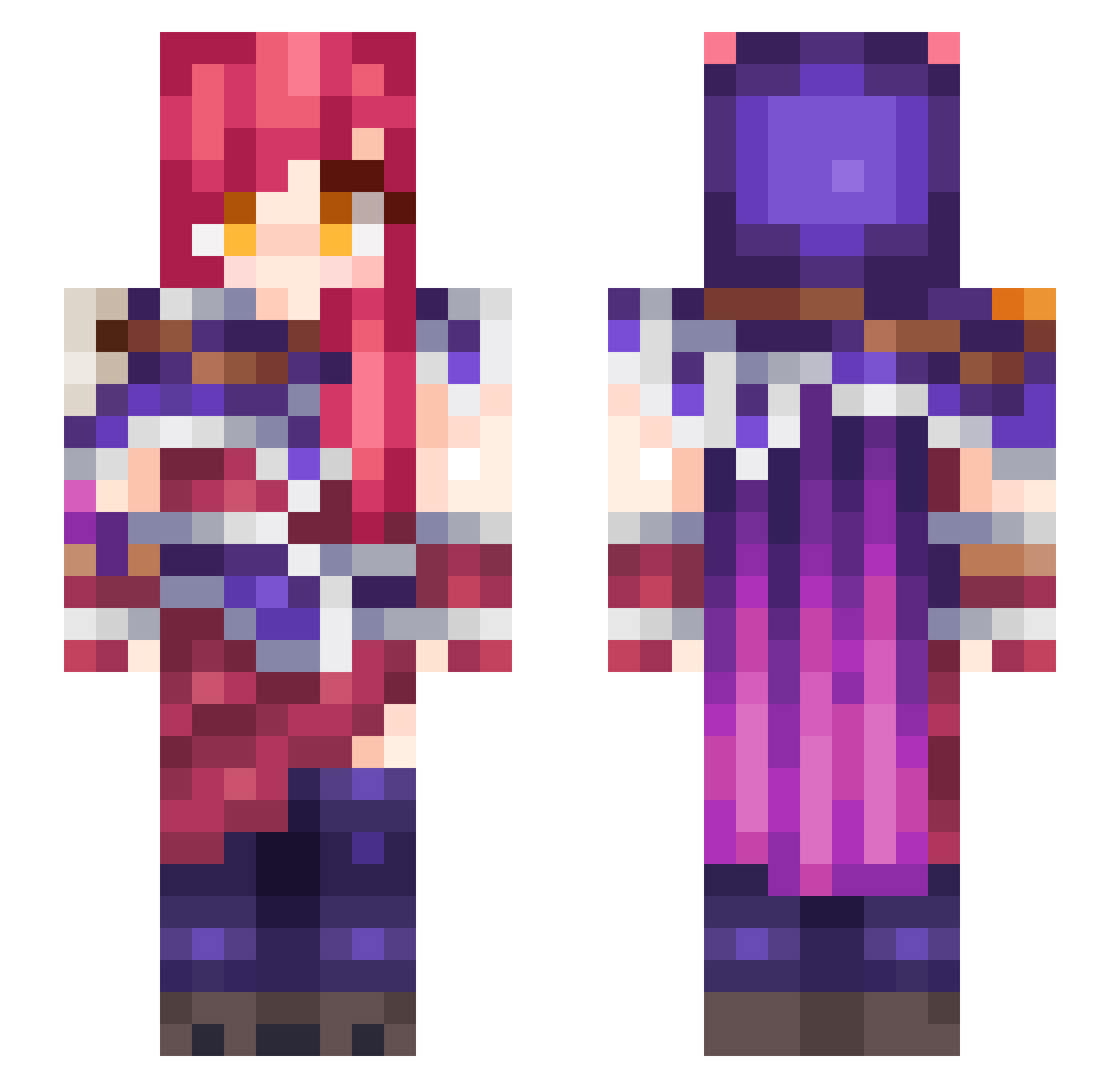 kevin_ol Minecraft skin, front and back view