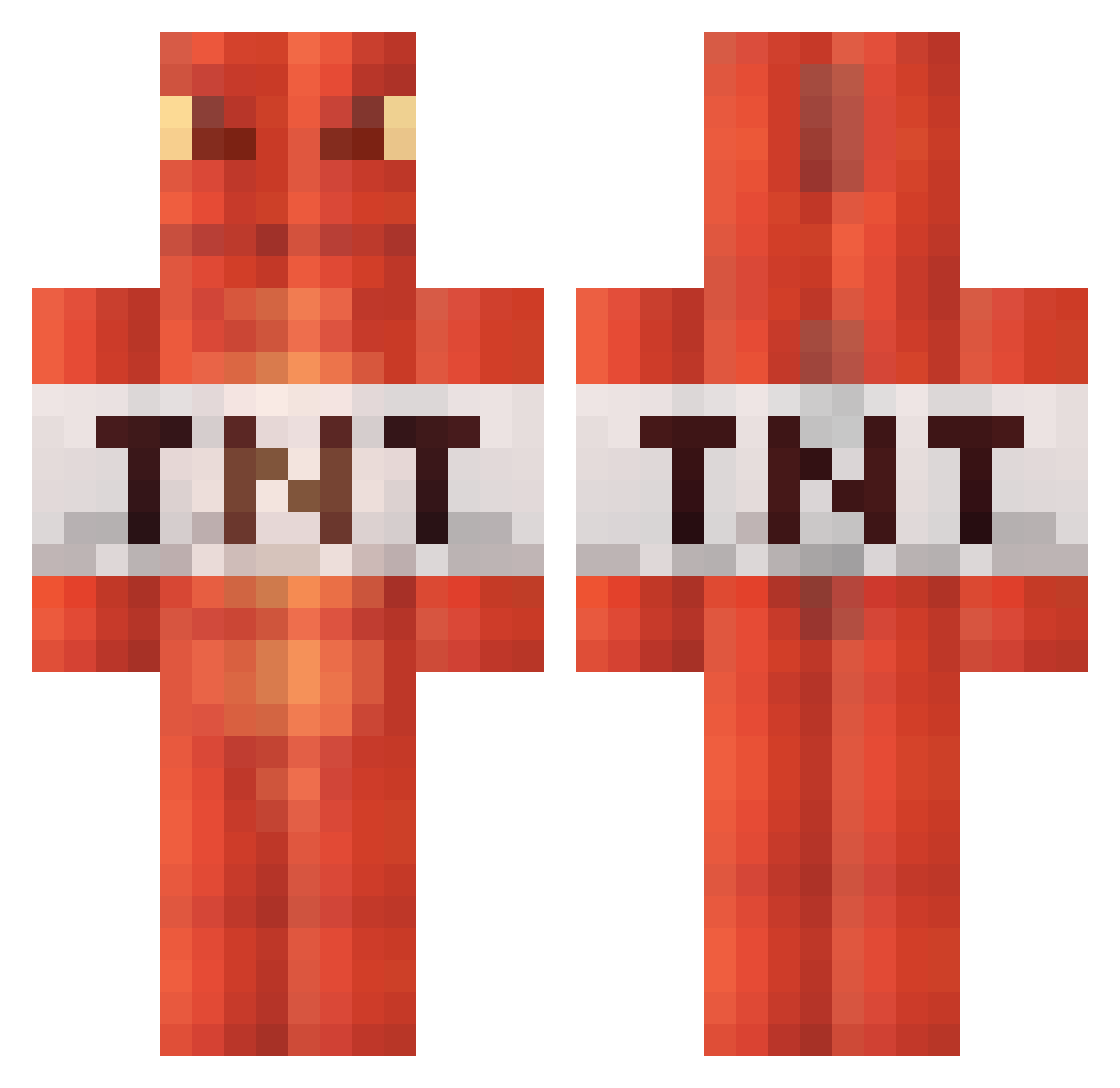 InsufferableOaf Minecraft skin, front and back view