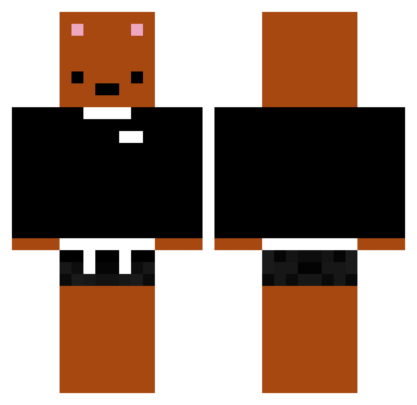 siyeonswolrd Minecraft skin, front and back view