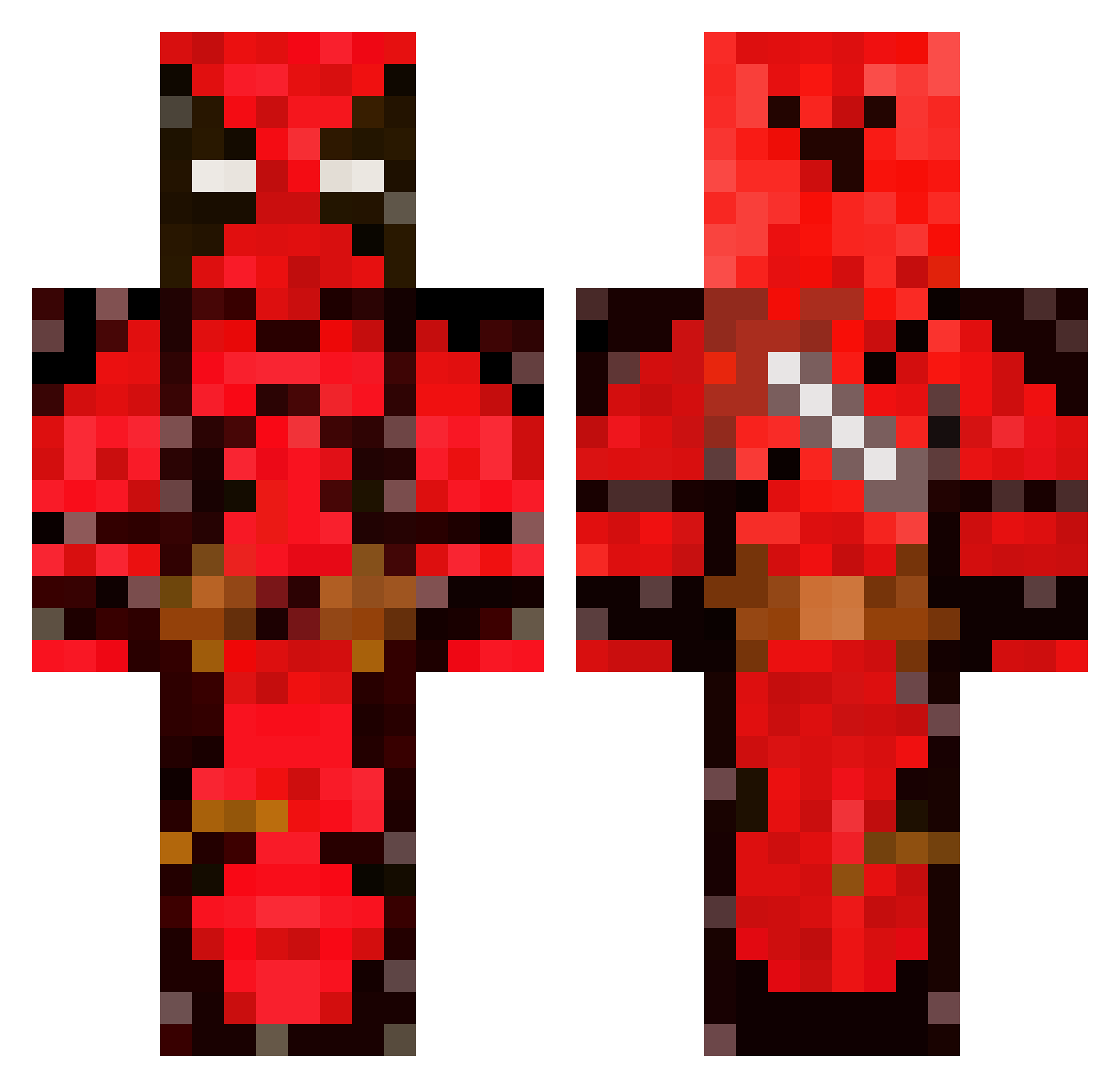Reb3l_0107 Minecraft skin, front and back view
