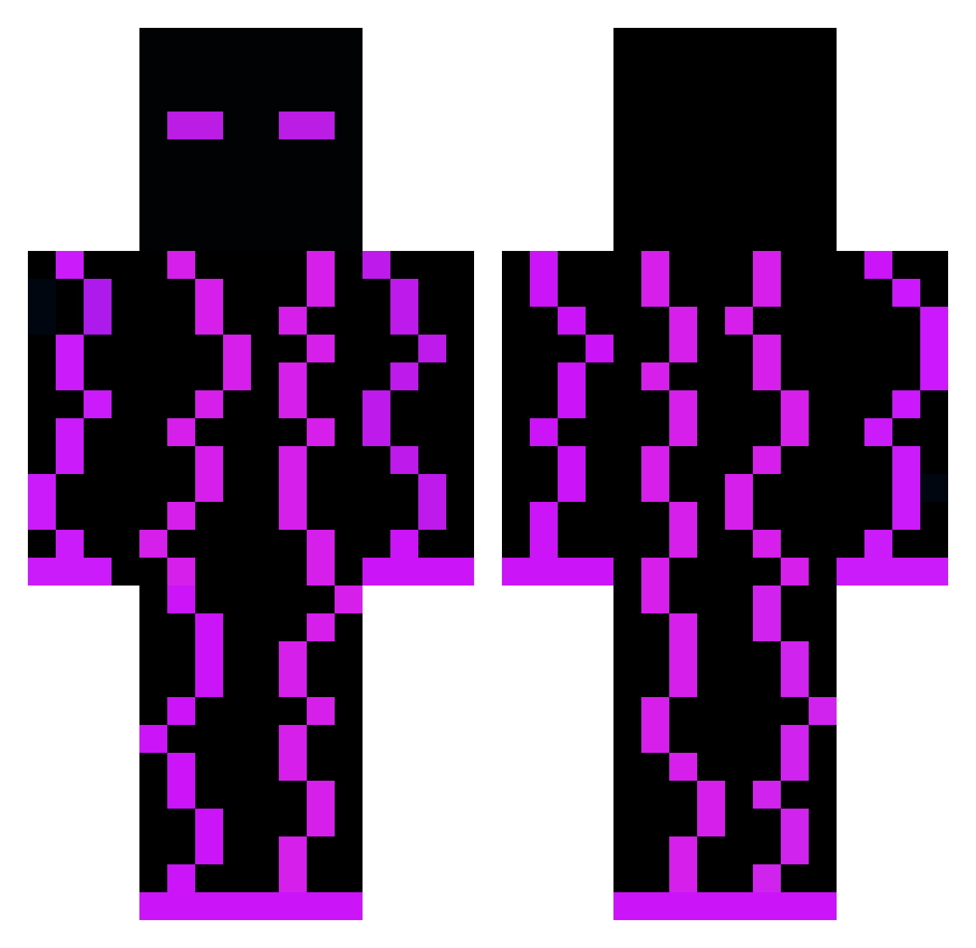 Clem_agri Minecraft skin, front and back view