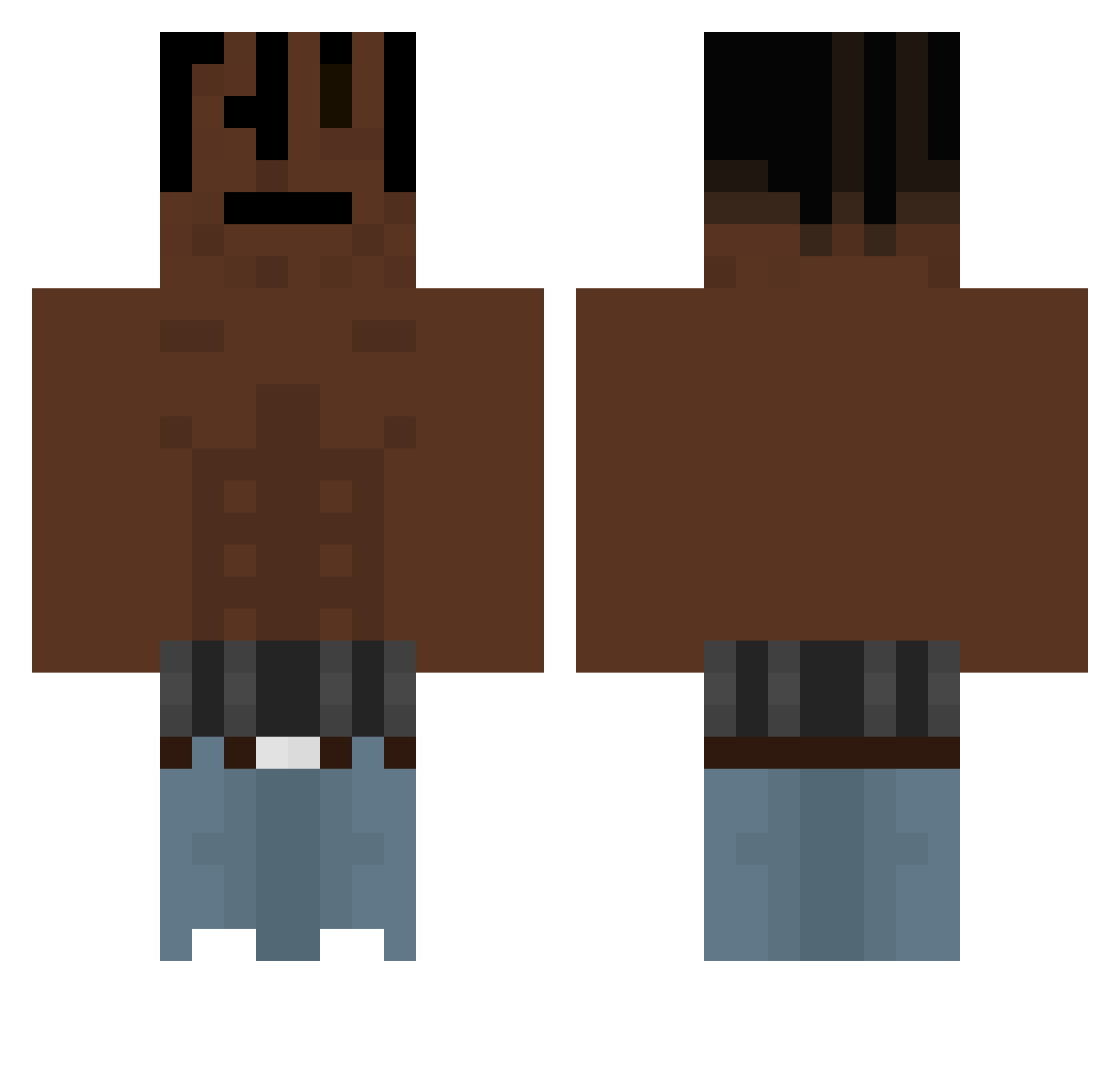 perfection__ Minecraft skin, front and back view