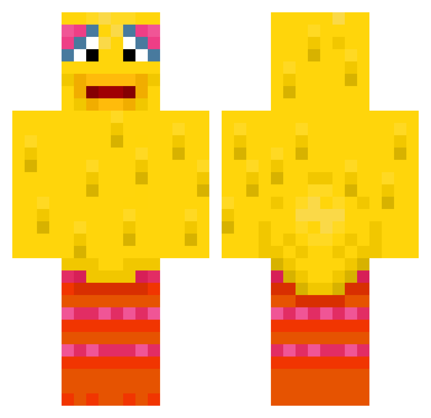 SanchoAndres Minecraft skin, front and back view