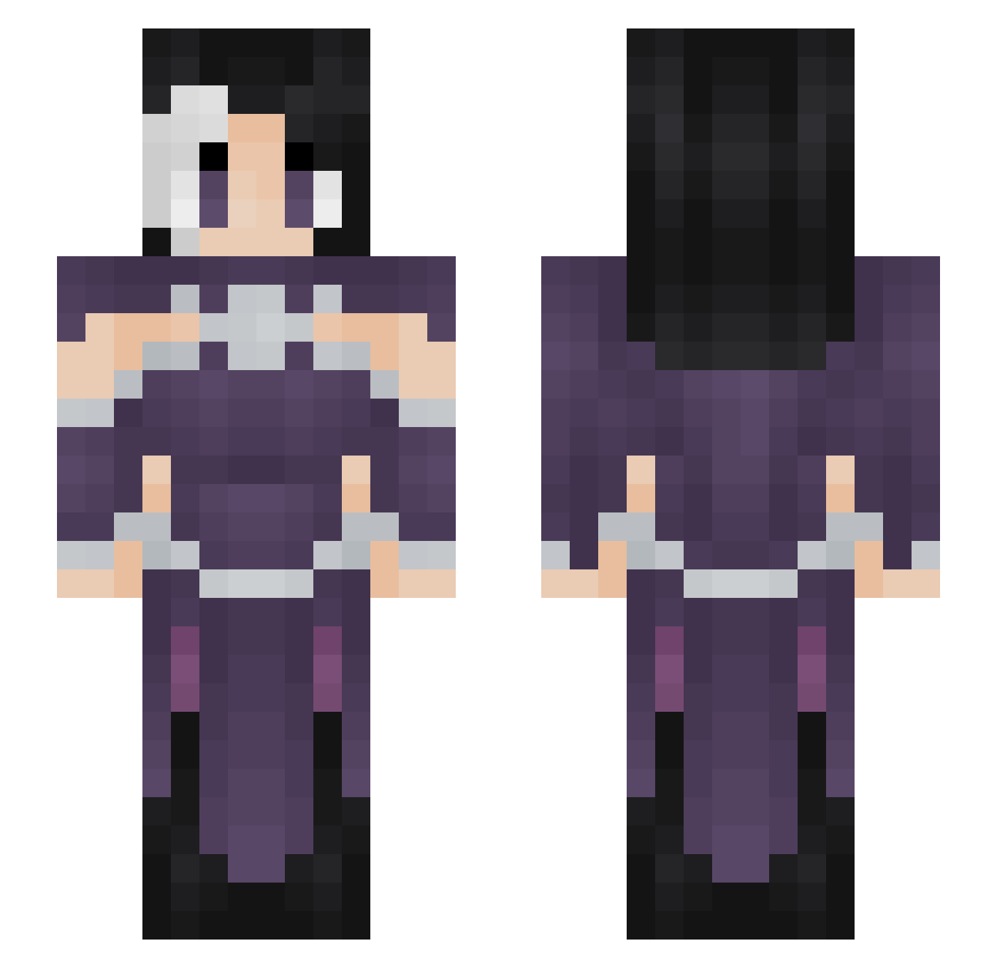 BL_Serenade Minecraft skin, front and back view