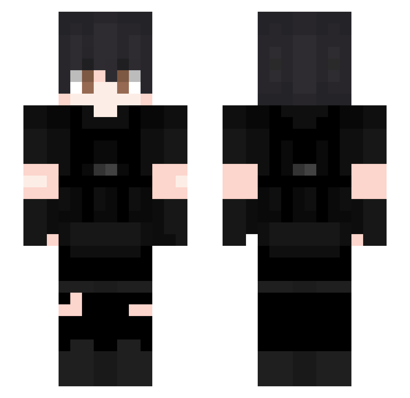 zDrakoTaxG Minecraft skin, front and back view