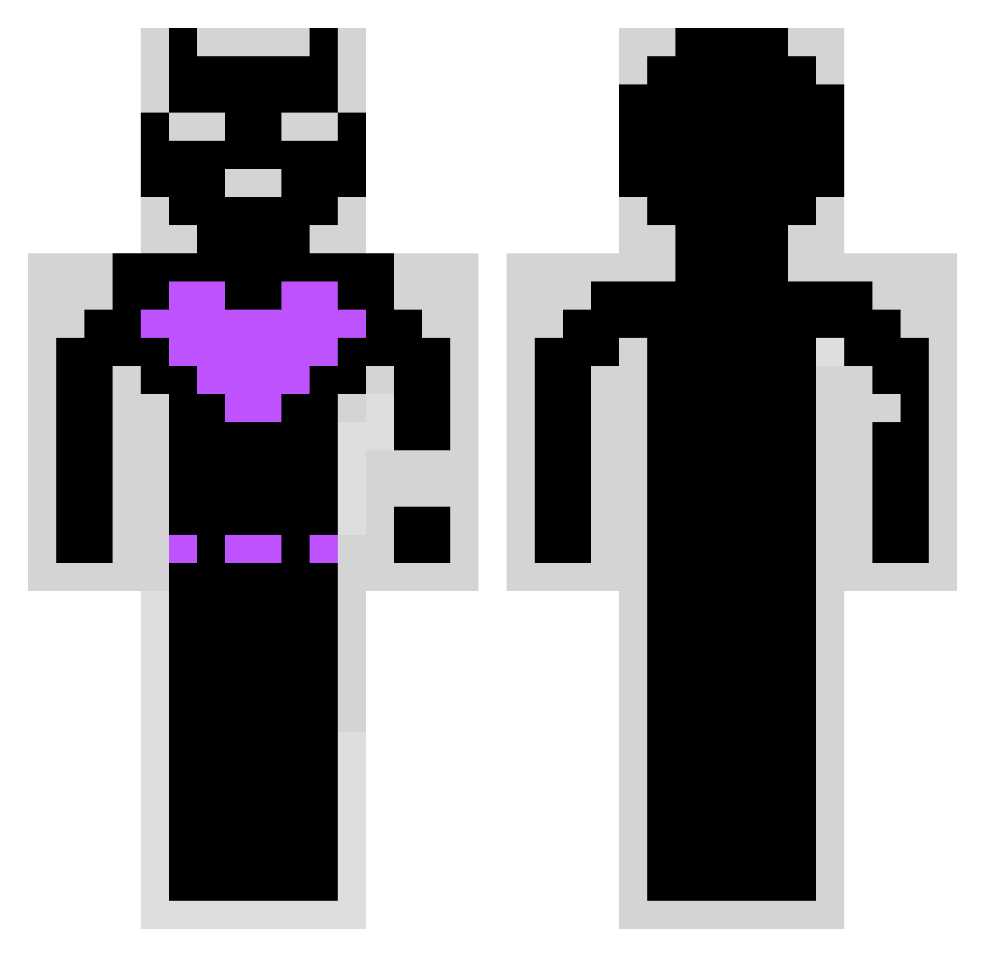 SdenaxGOD Minecraft skin, front and back view