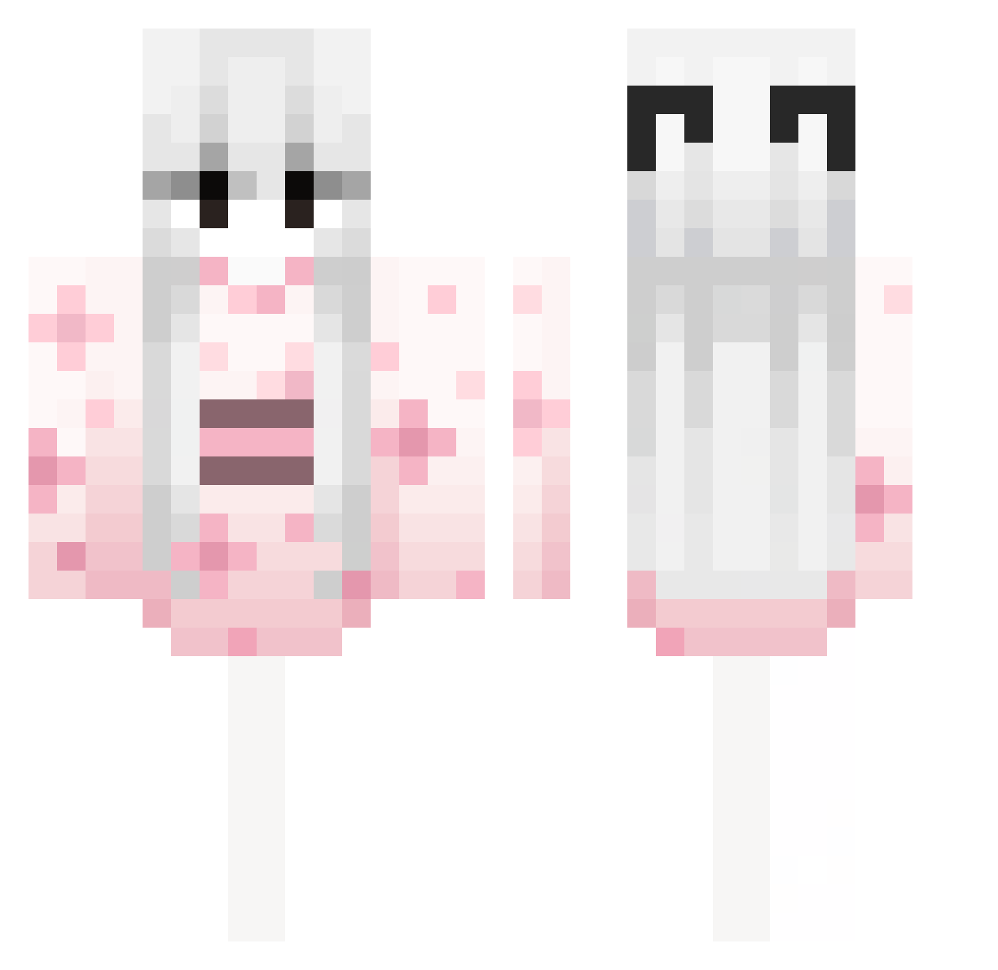sagaciousnso Minecraft skin, front and back view