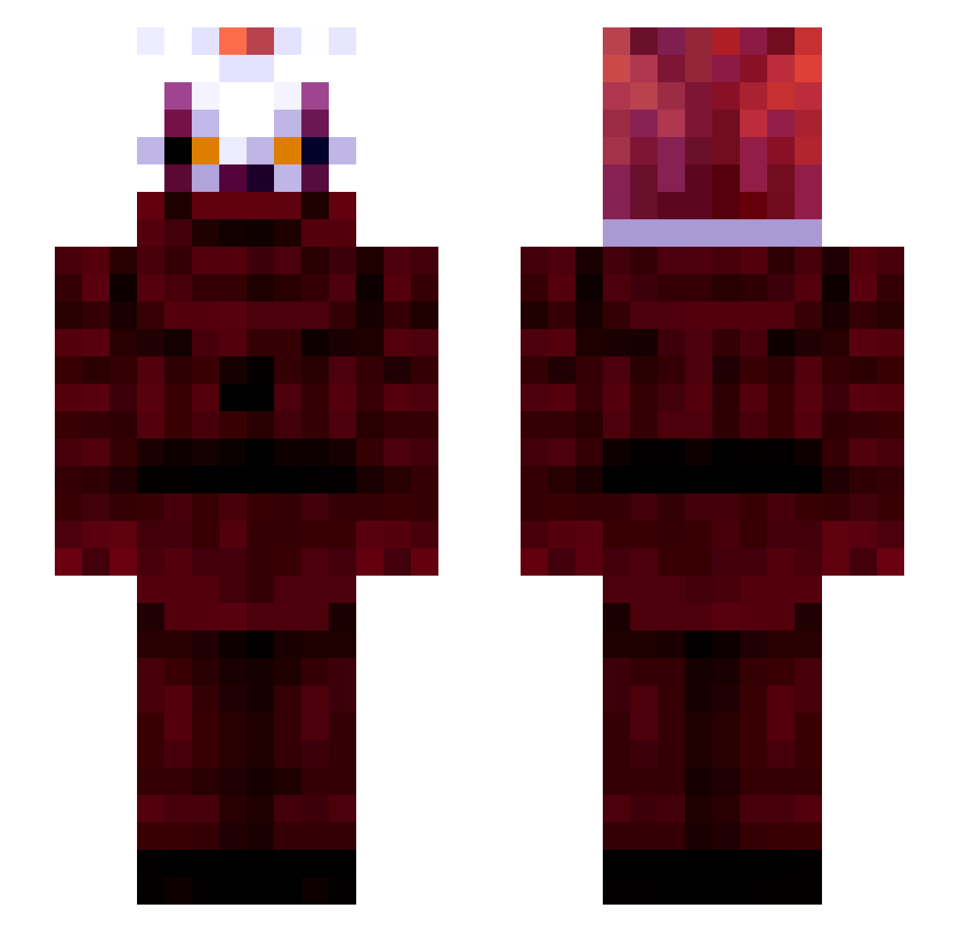 _Spukaz Minecraft skin, front and back view