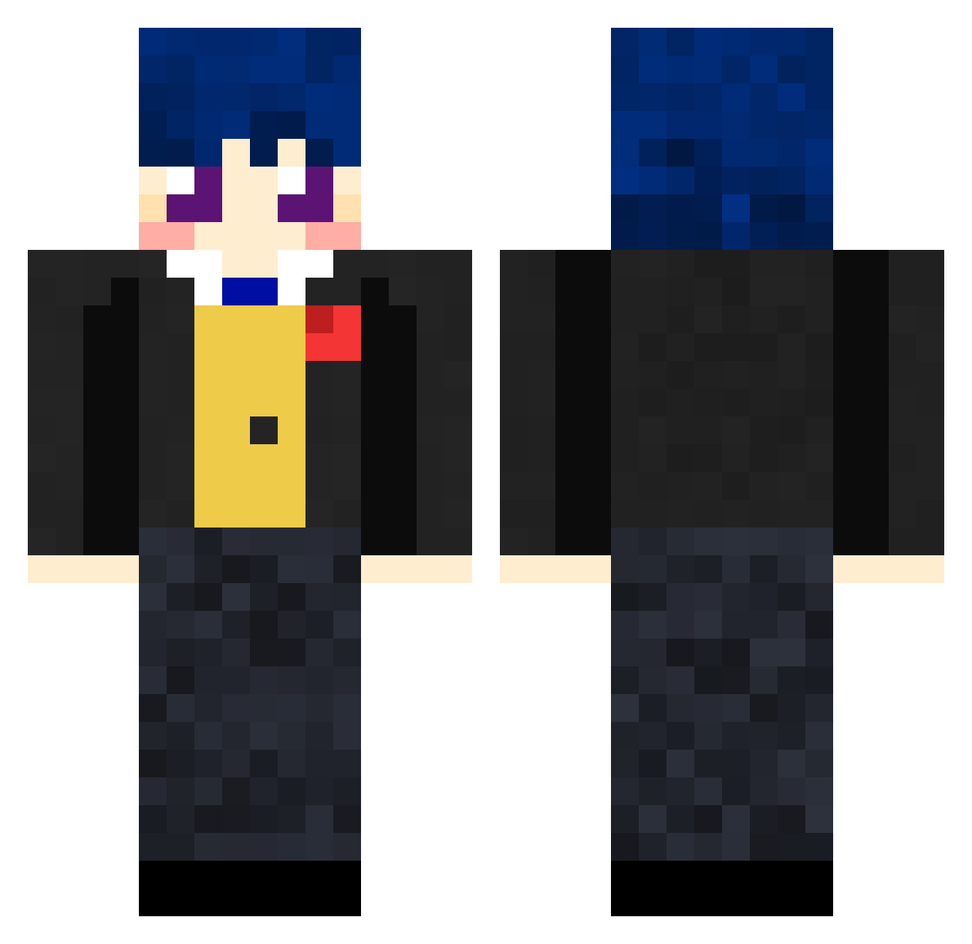 Smashi_ Minecraft skin, front and back view