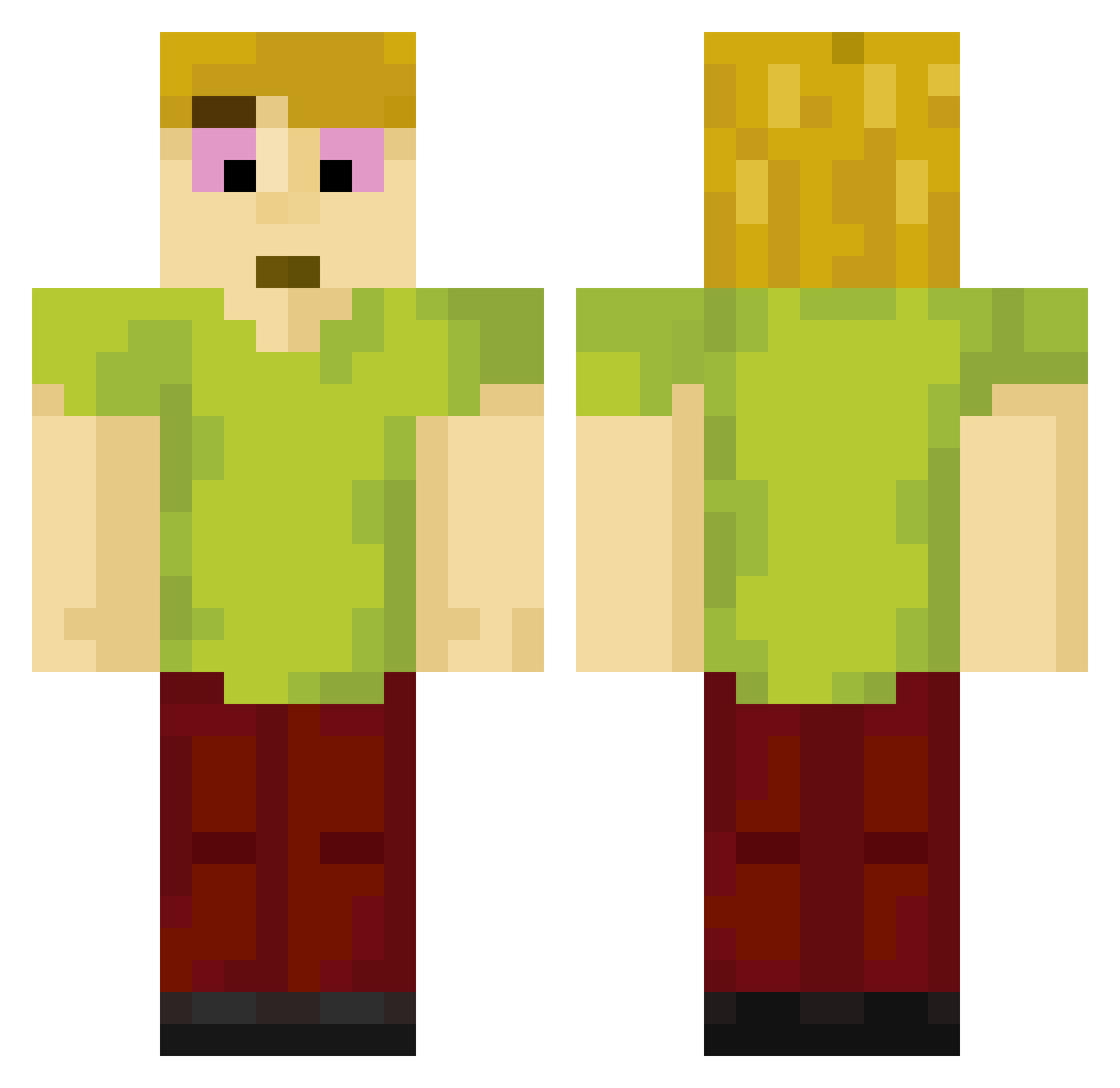 _aaal_ Minecraft skin, front and back view