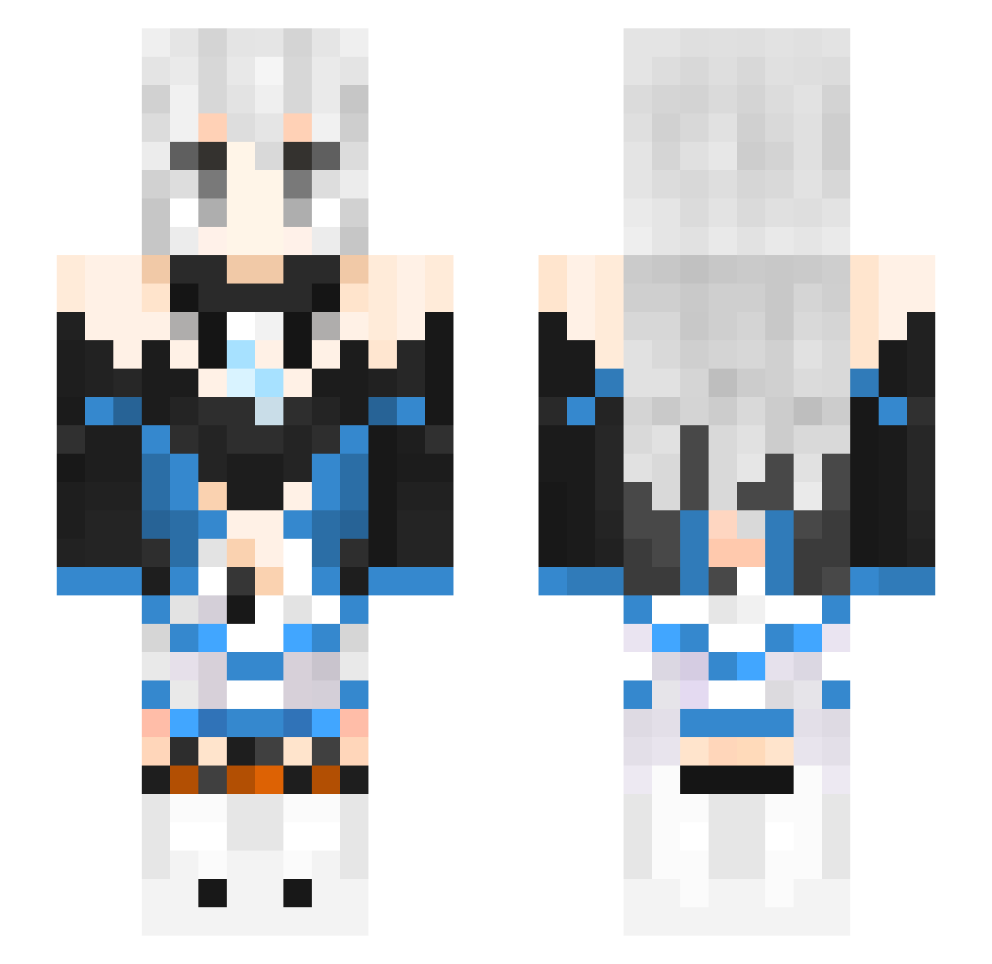 Empty1800 Minecraft skin, front and back view