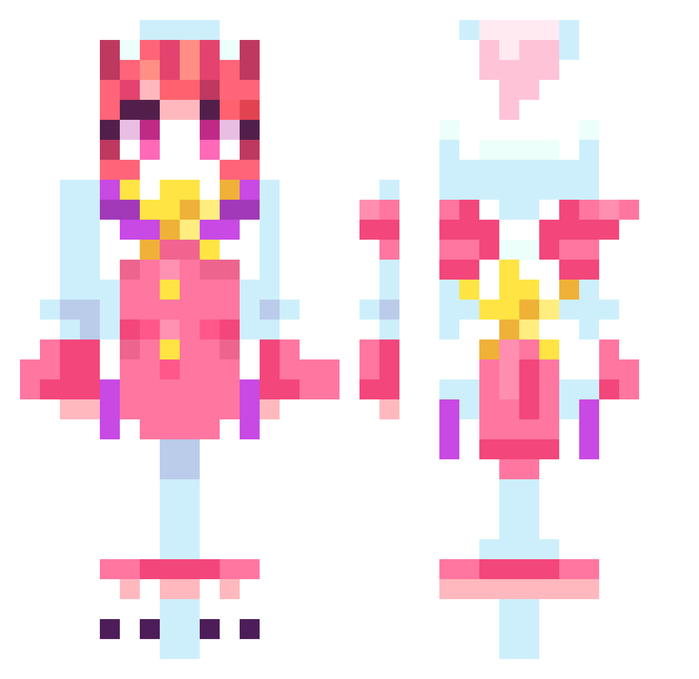 mochi_mp4 Minecraft skin, front and back view