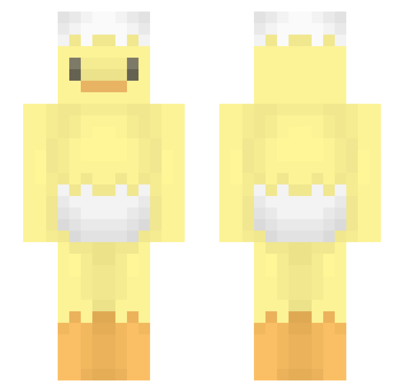BoboCascaDoOvo Minecraft skin, front and back view